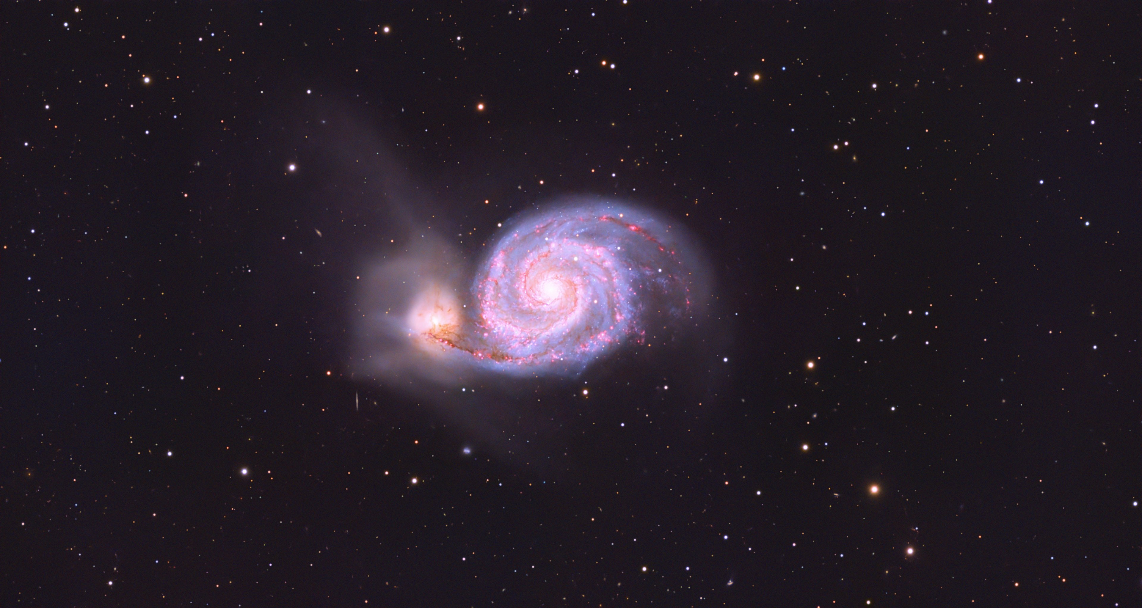 Messier 51 Whirlpool Galaxie
