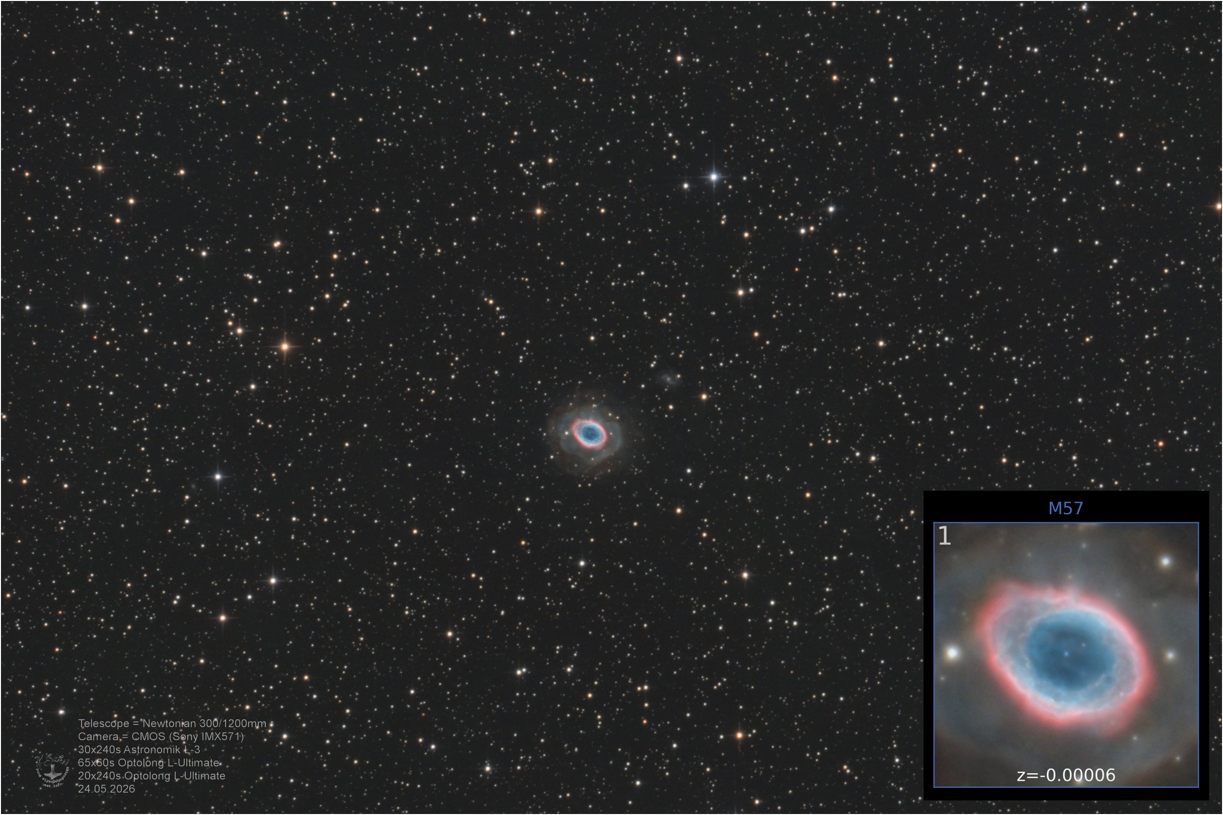 Messier 57 – Der Ringnebel in der Leier