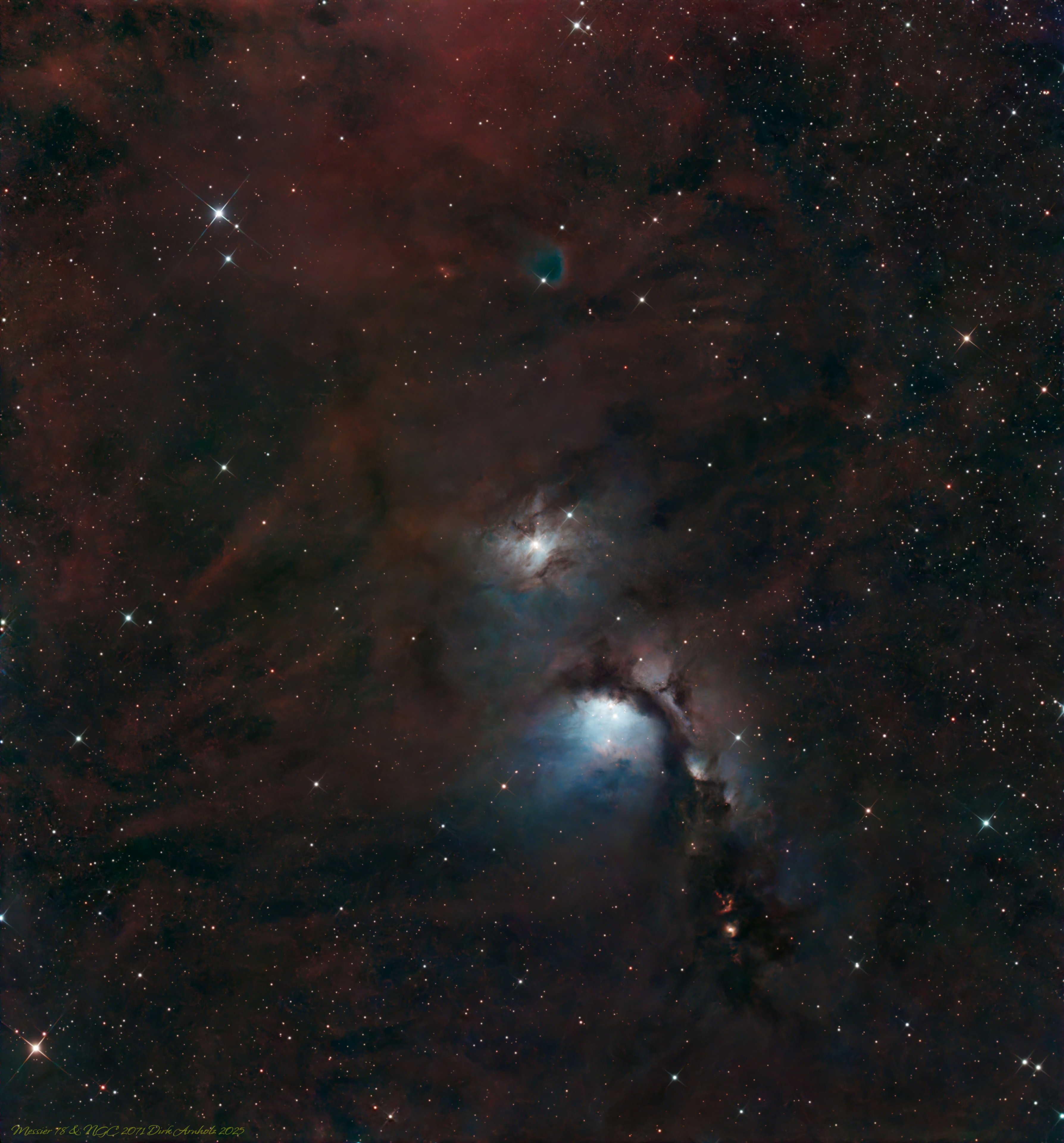 Messier 78 & NGC 2071 crop