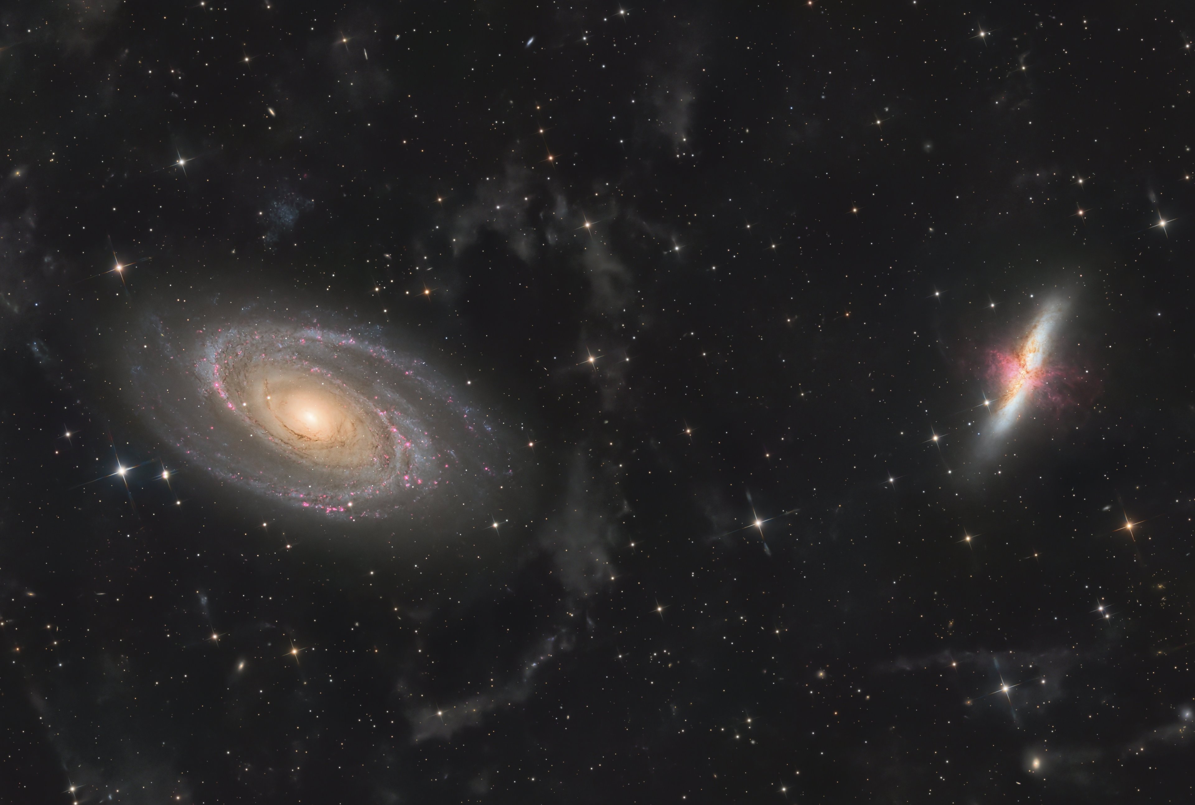 Messier 81/82 mit IFN