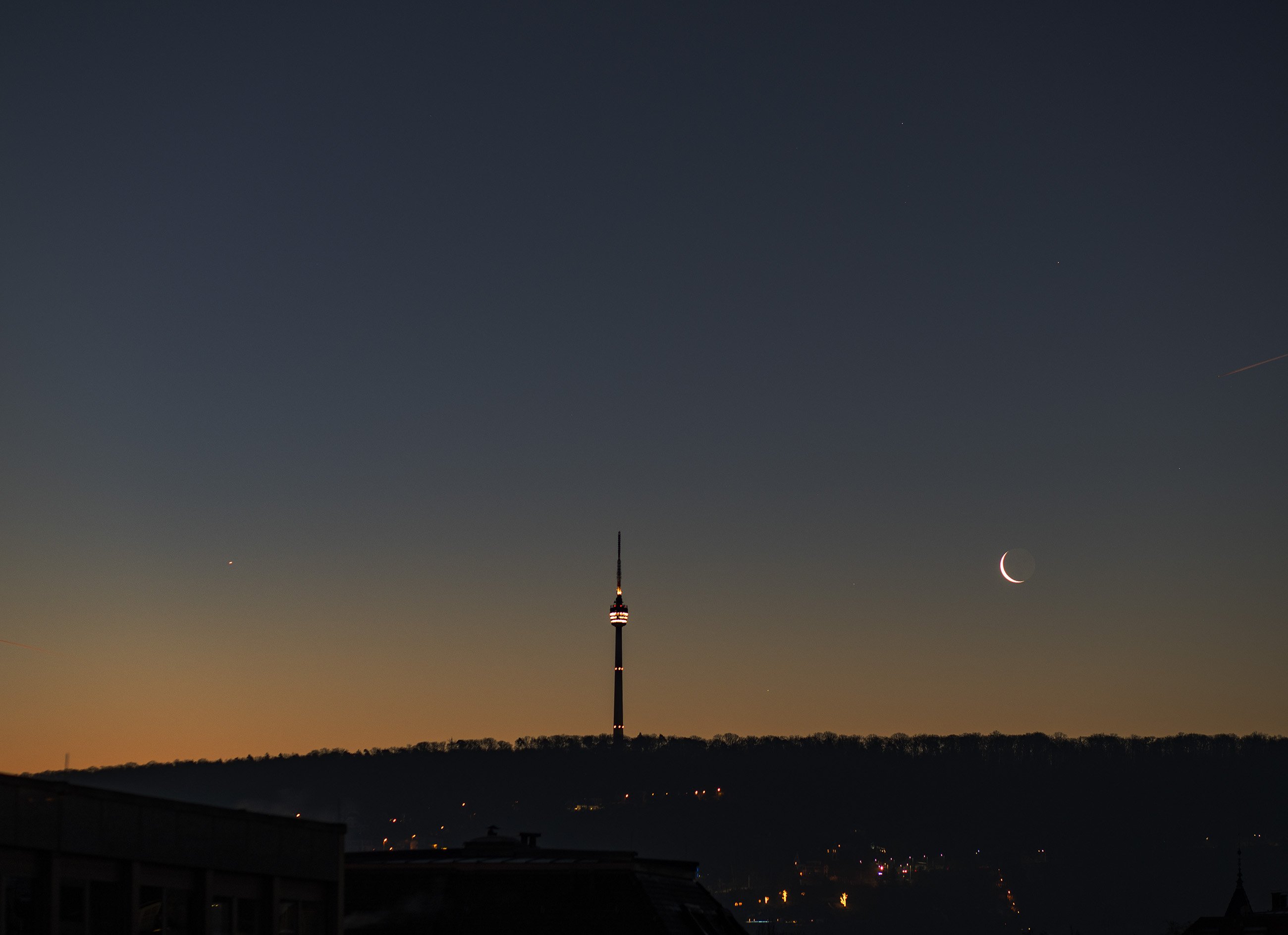 Mond bei Merkur am 28.12.2024