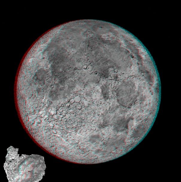 Mond in 3D