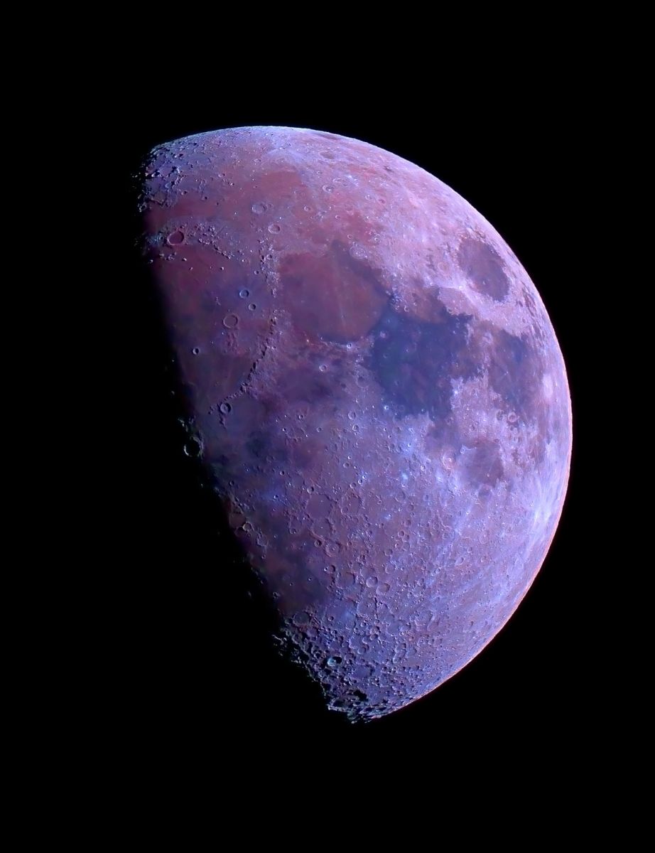 Mond in Canon-Farbe am 19.04.2013