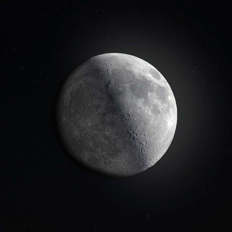 Mond in HDR