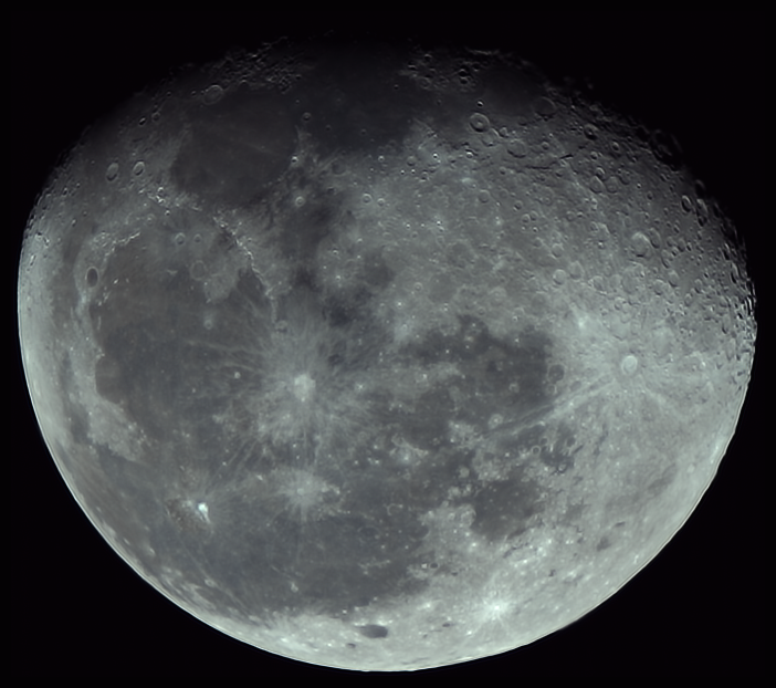Mond mit 420mm Brennweite und DSRL!