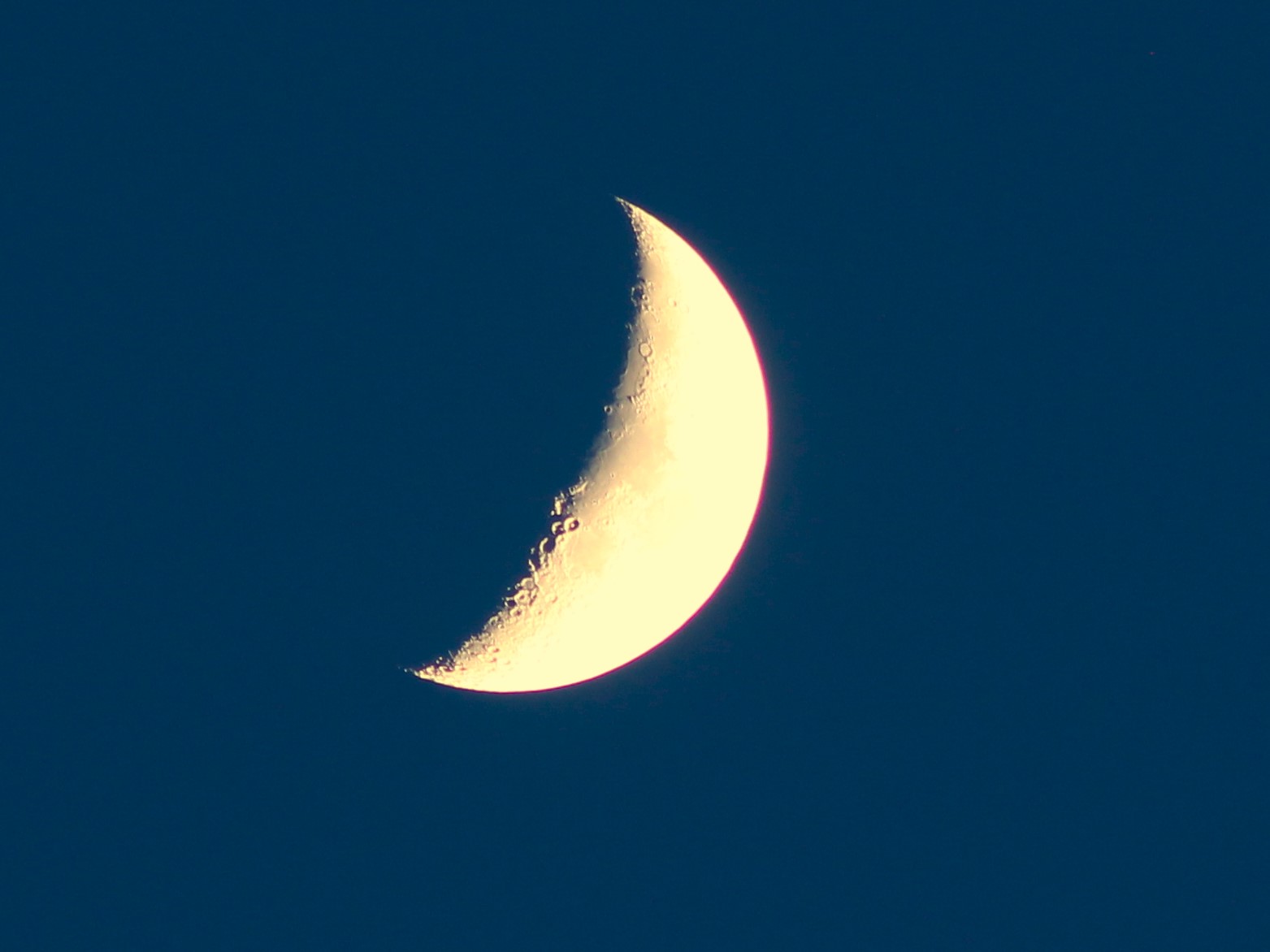 Mond mit einfachen 300mm Objektiv