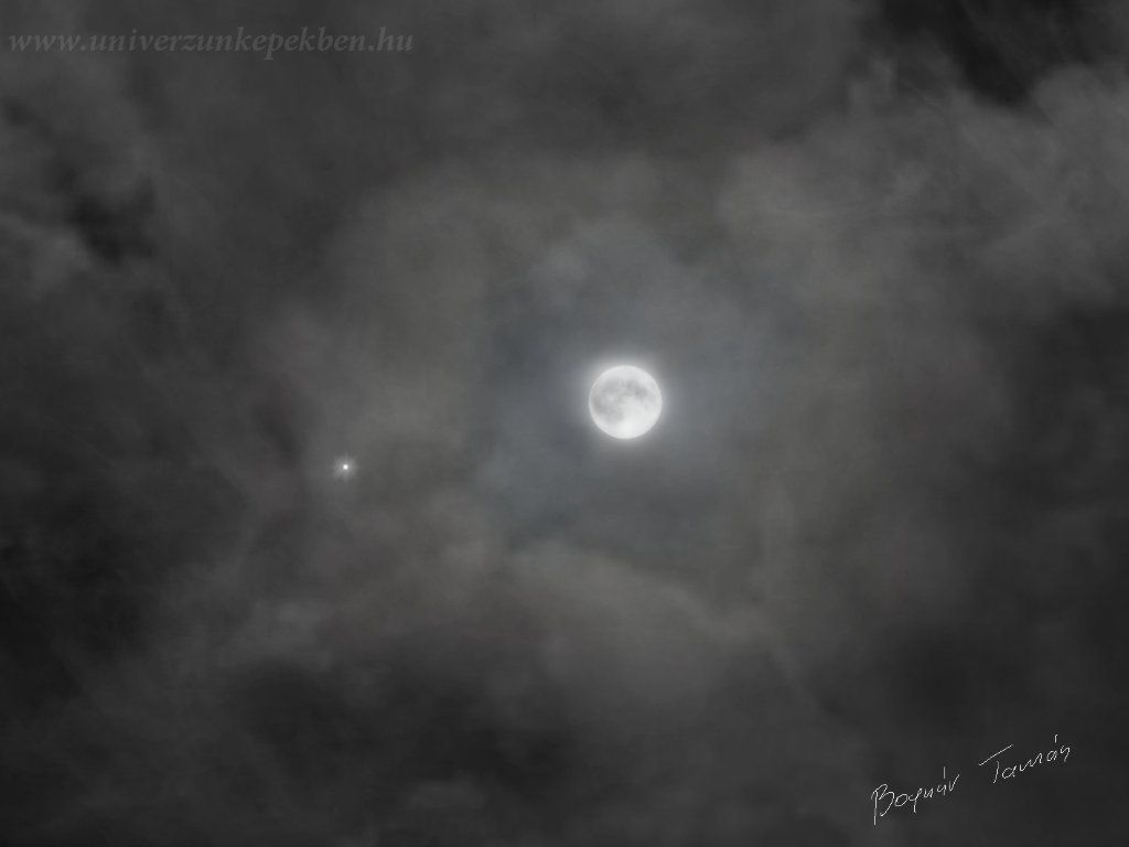 Mond und Jupiter am 28.11.2012.