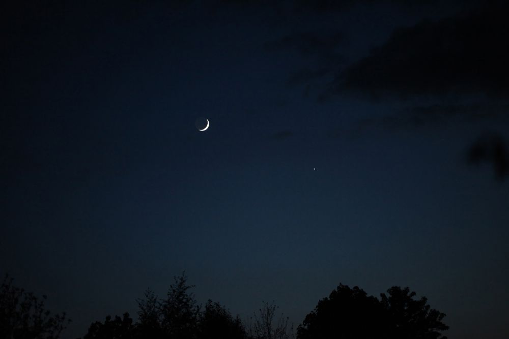 Mond und Venus am 16.5.2010