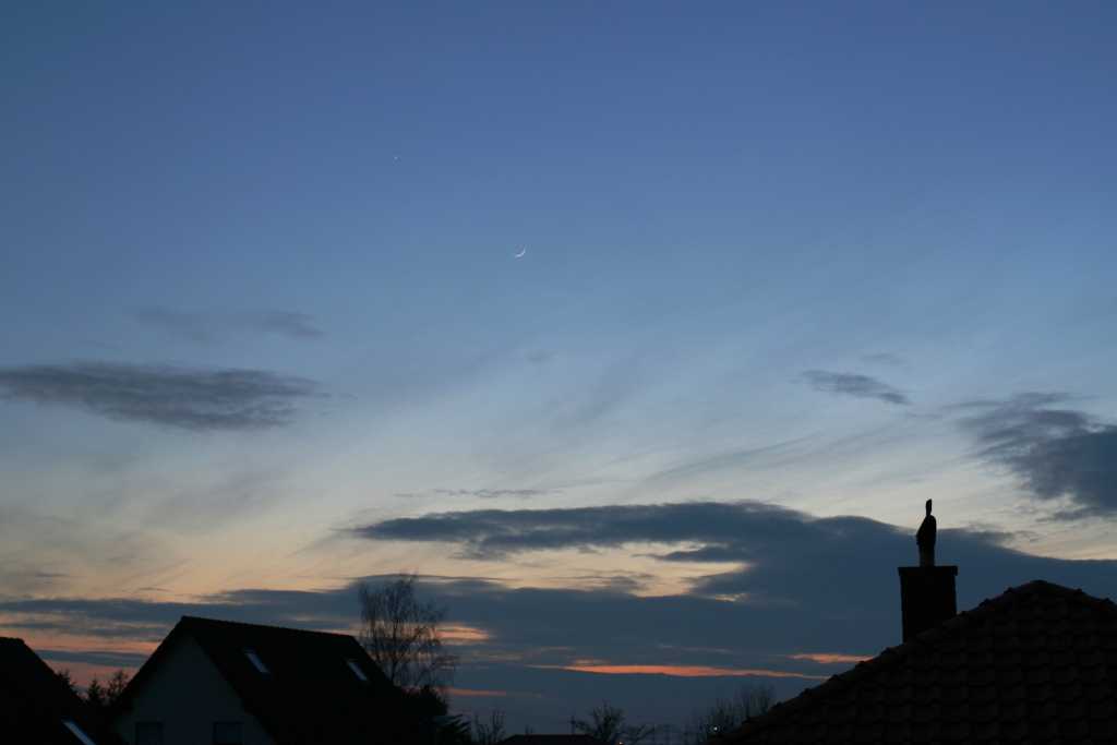 Mond und Venus am 20.02.2015