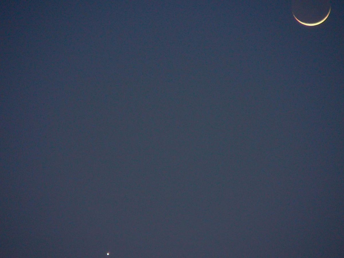 Mond und Venus
