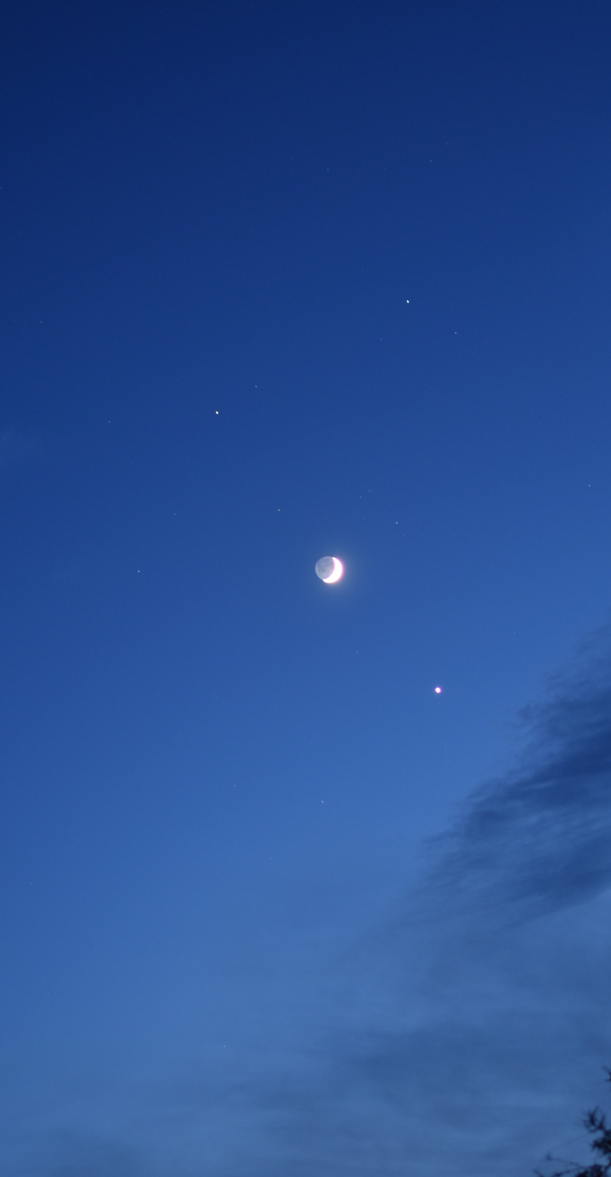 Mond und Venus