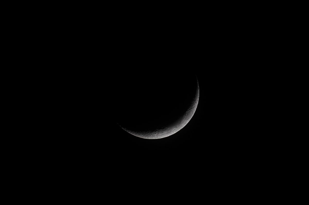 Mond von soeben...
