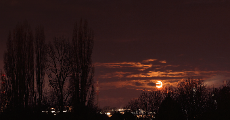 Monduntergang vom 30.1.2018