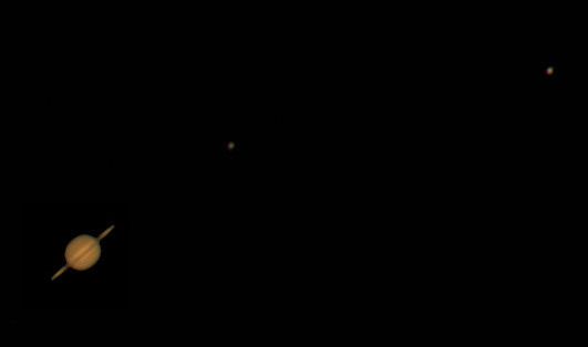 Neuaufnahme und Bearbeitung Saturn und Monde
