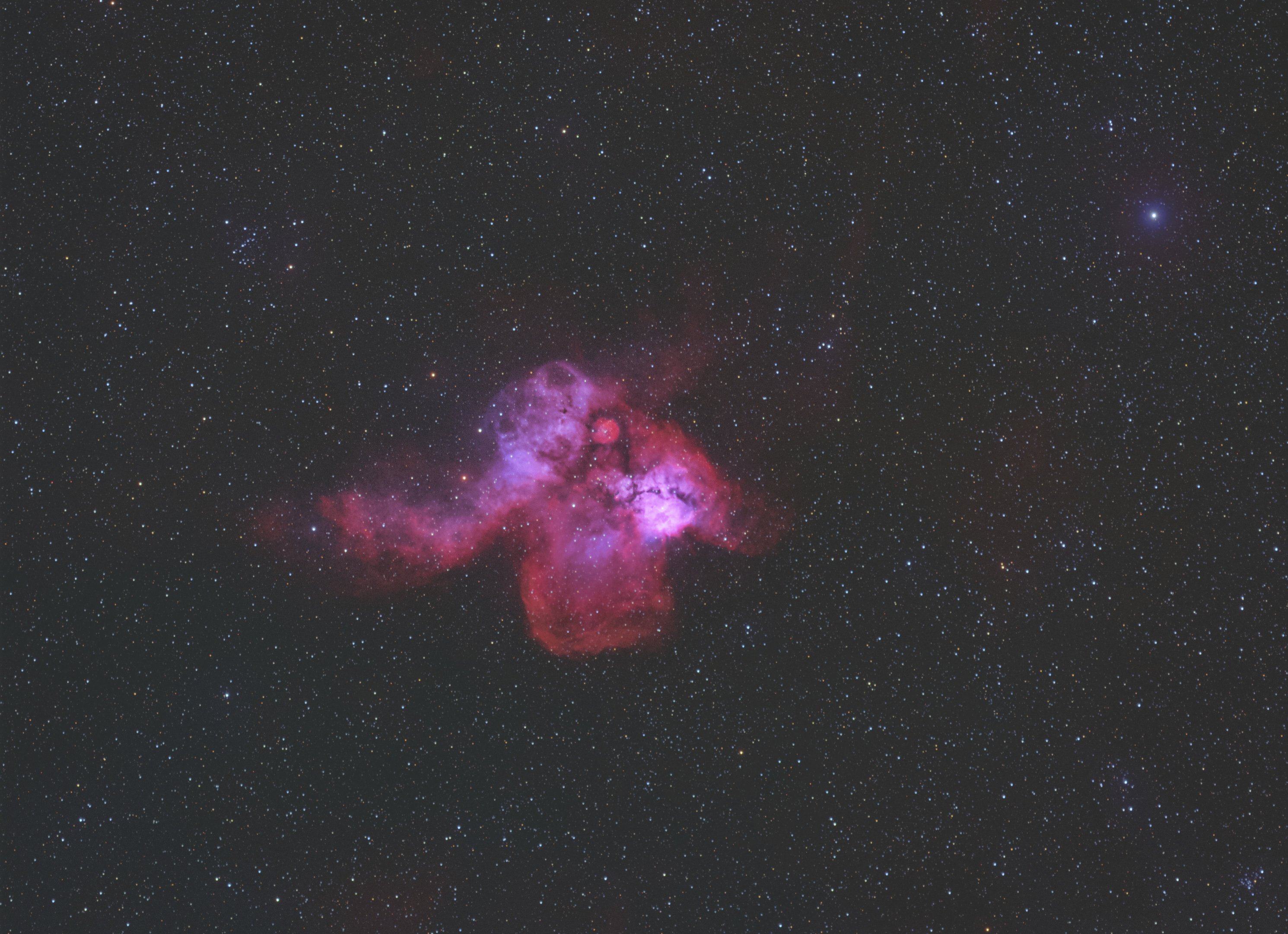 NGC 2467 im Sternbild Achternschiff