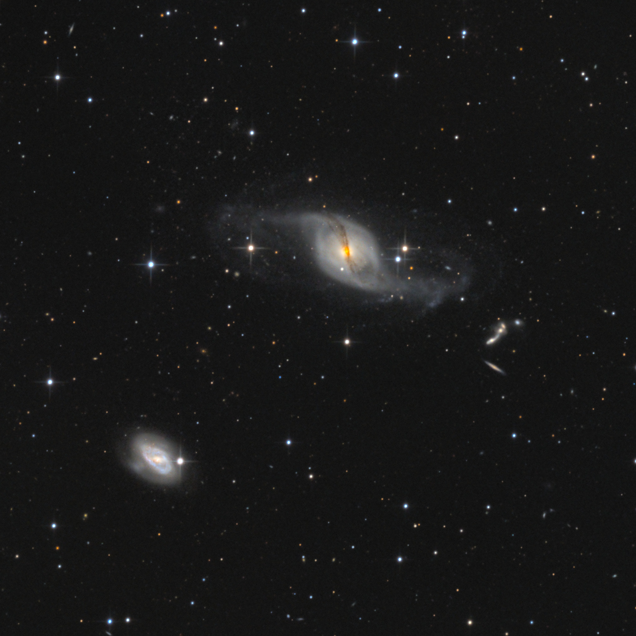 NGC 3718 mit NGC 3729 (Crop)