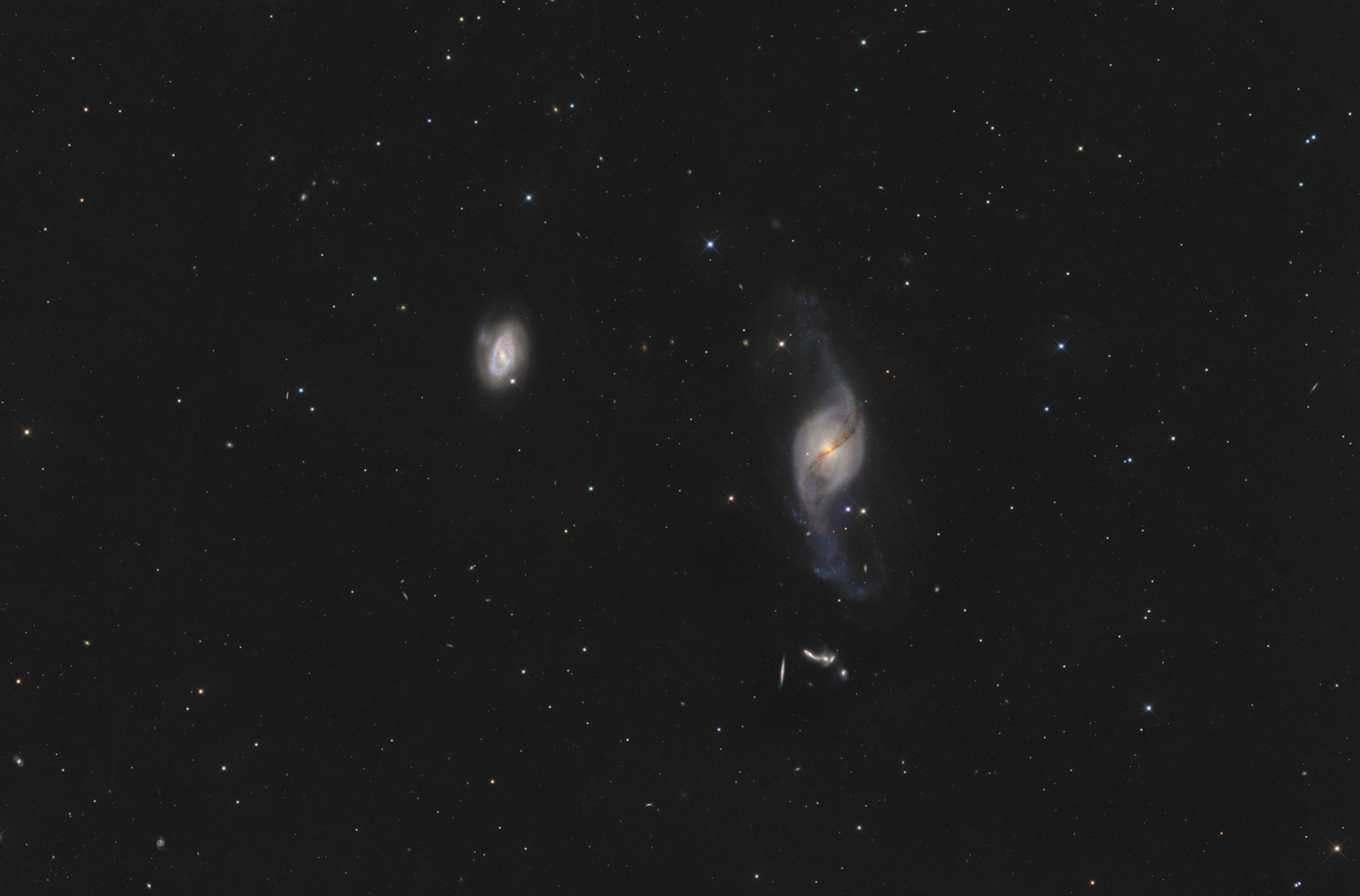 NGC 3718 mit NGC 3729 und HCG 56