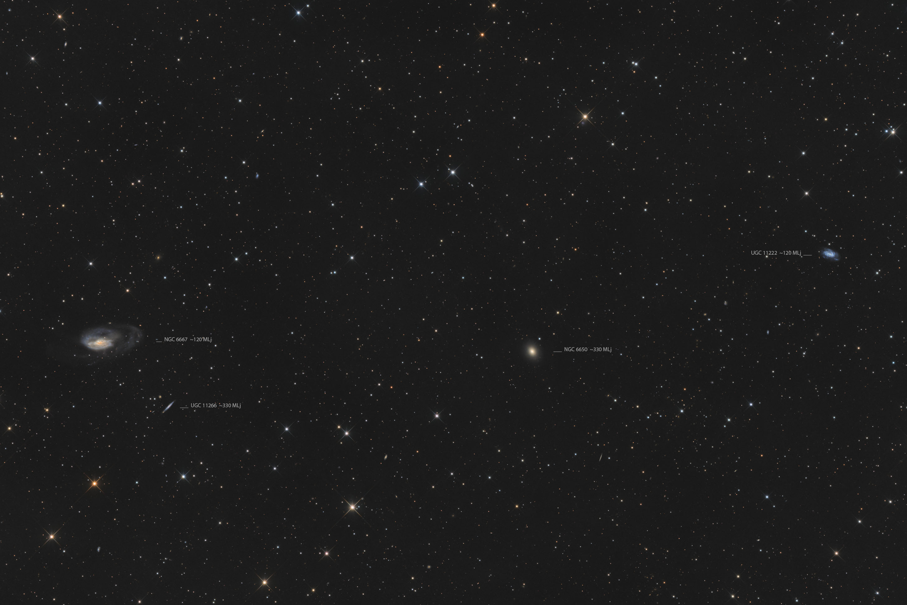 NGC 6667 und NGC 6650