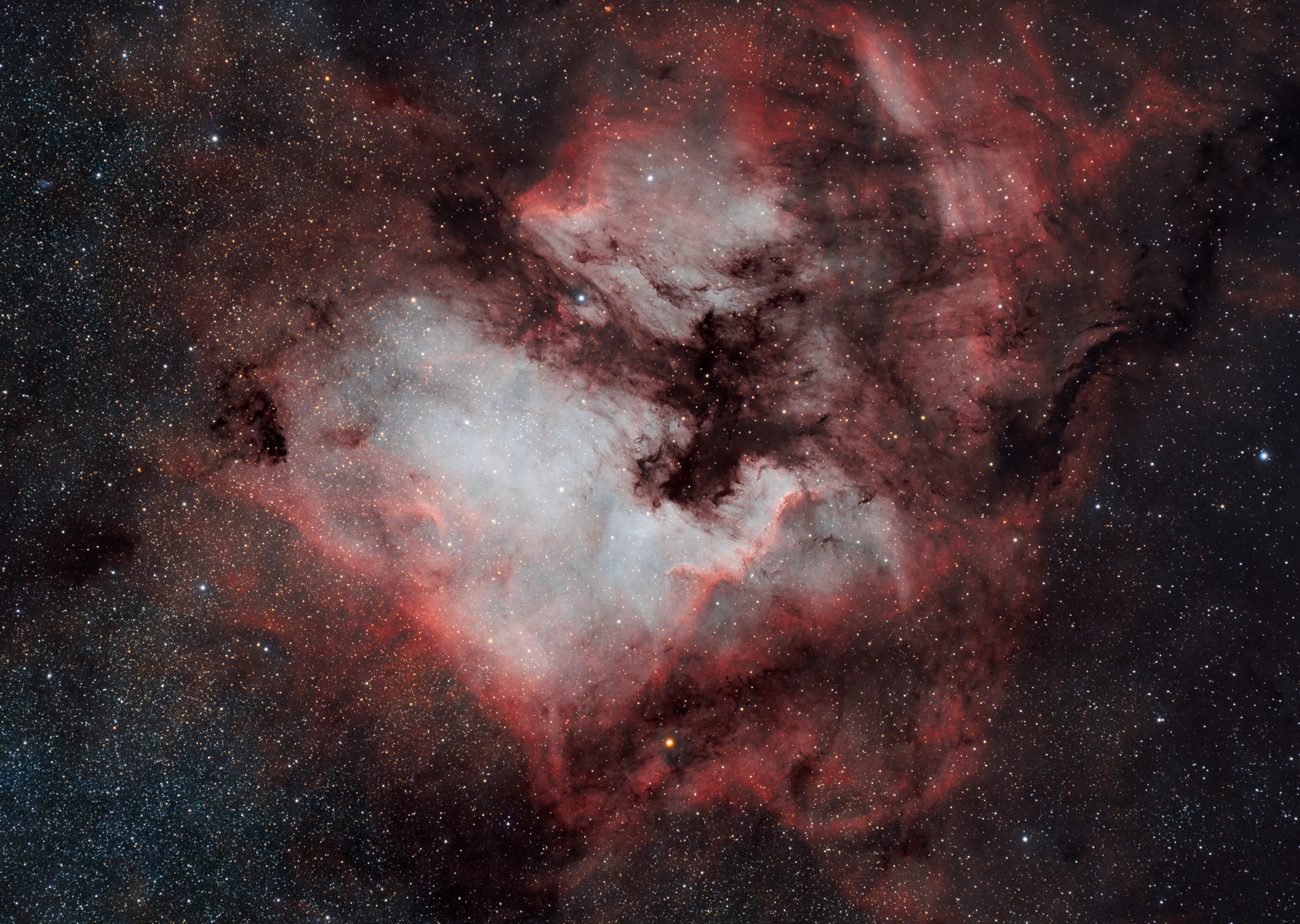 NGC 7000 - Nordamerikanebel in HOO