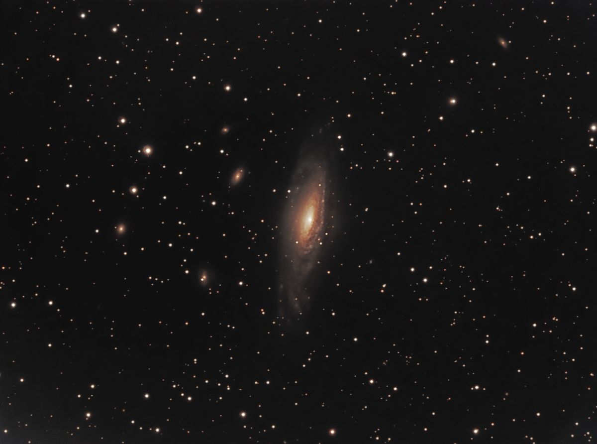 NGC 7331 und Hintergrundgalaxien