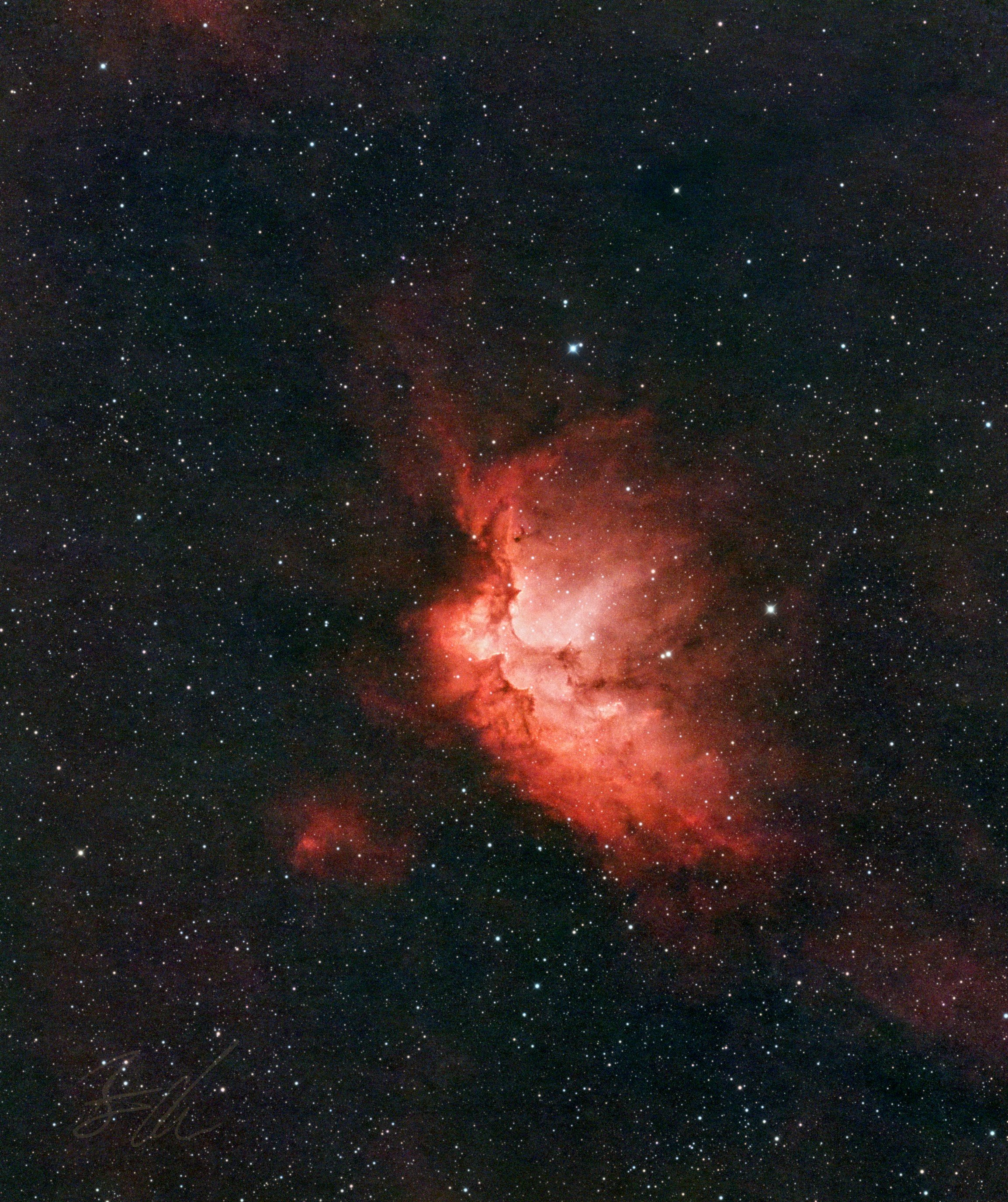 NGC 7380 Result aus Bortle 8