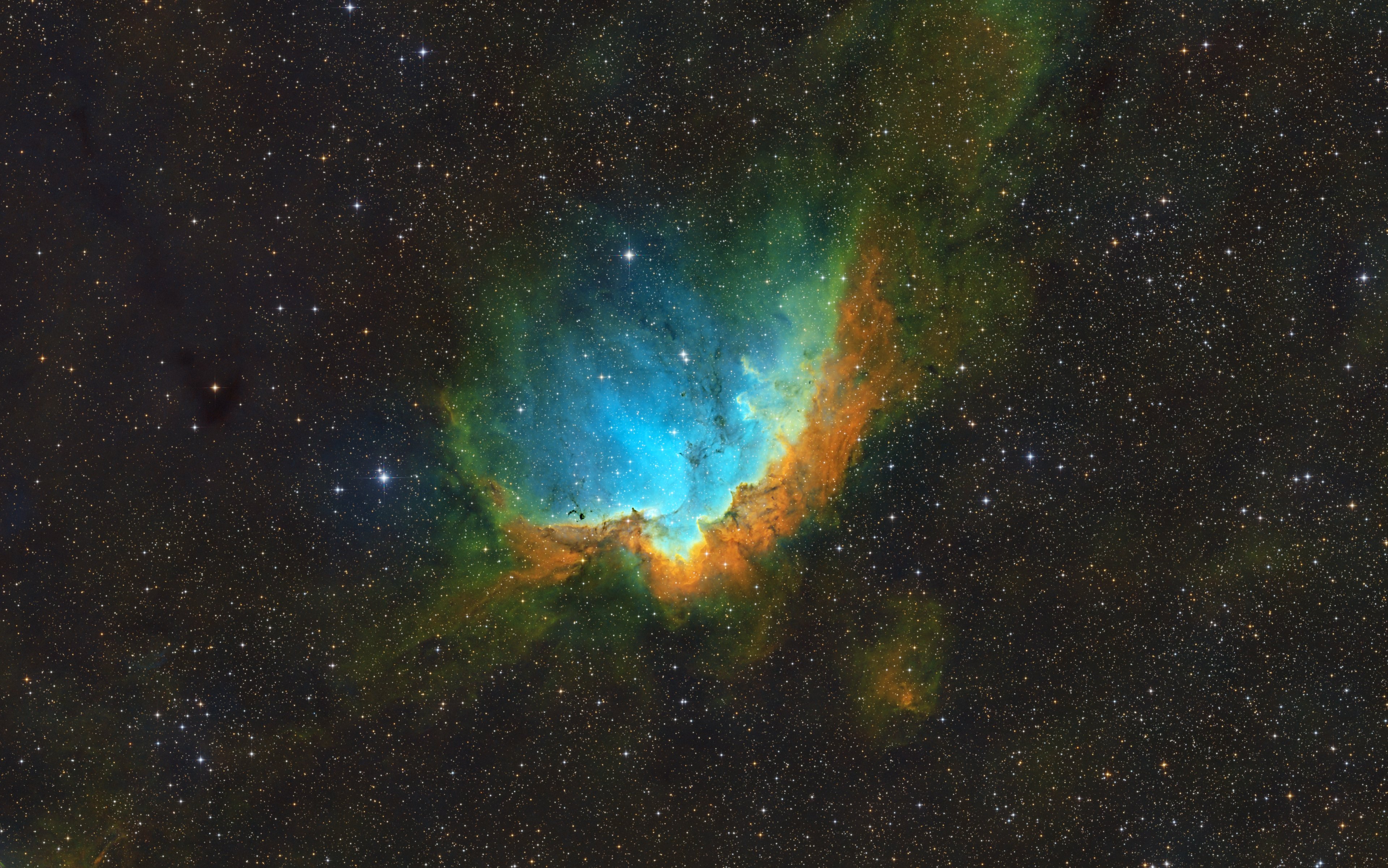 NGC 7380  Wizard-Nebel, 2. Versuch