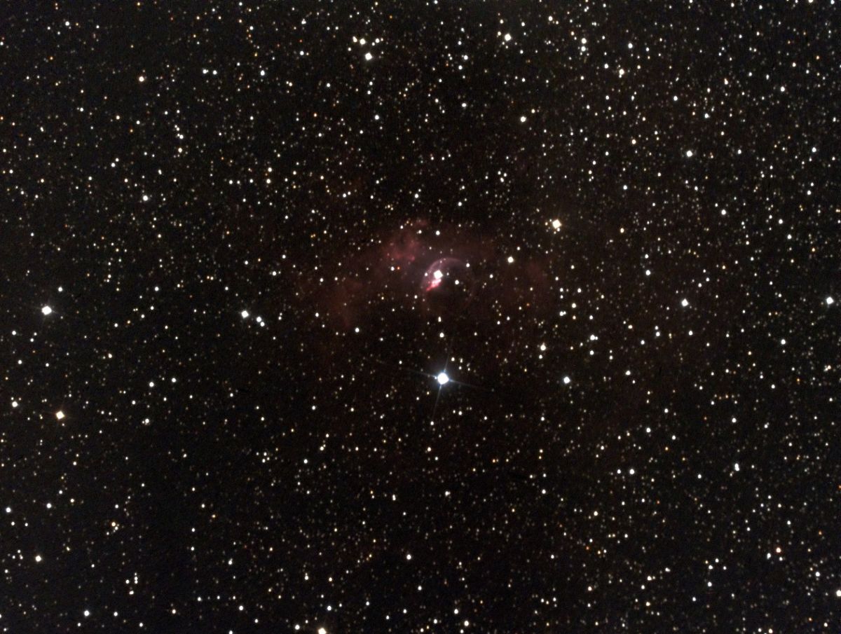 NGC 7635 bevor der Schnee kam..