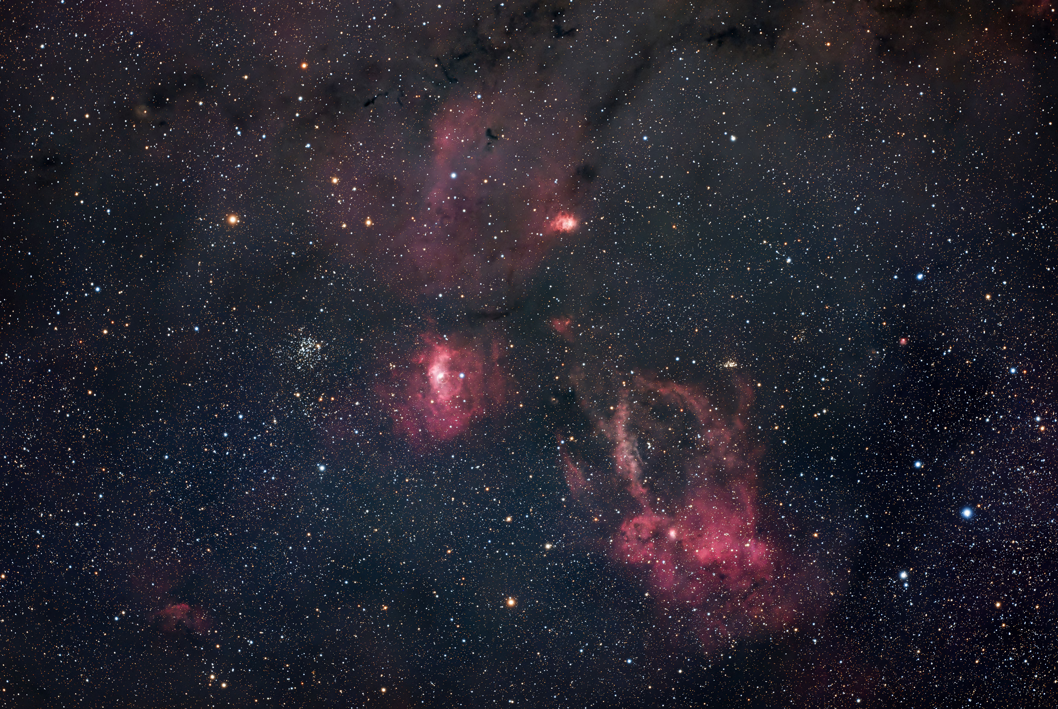 NGC 7635 und Umgebung