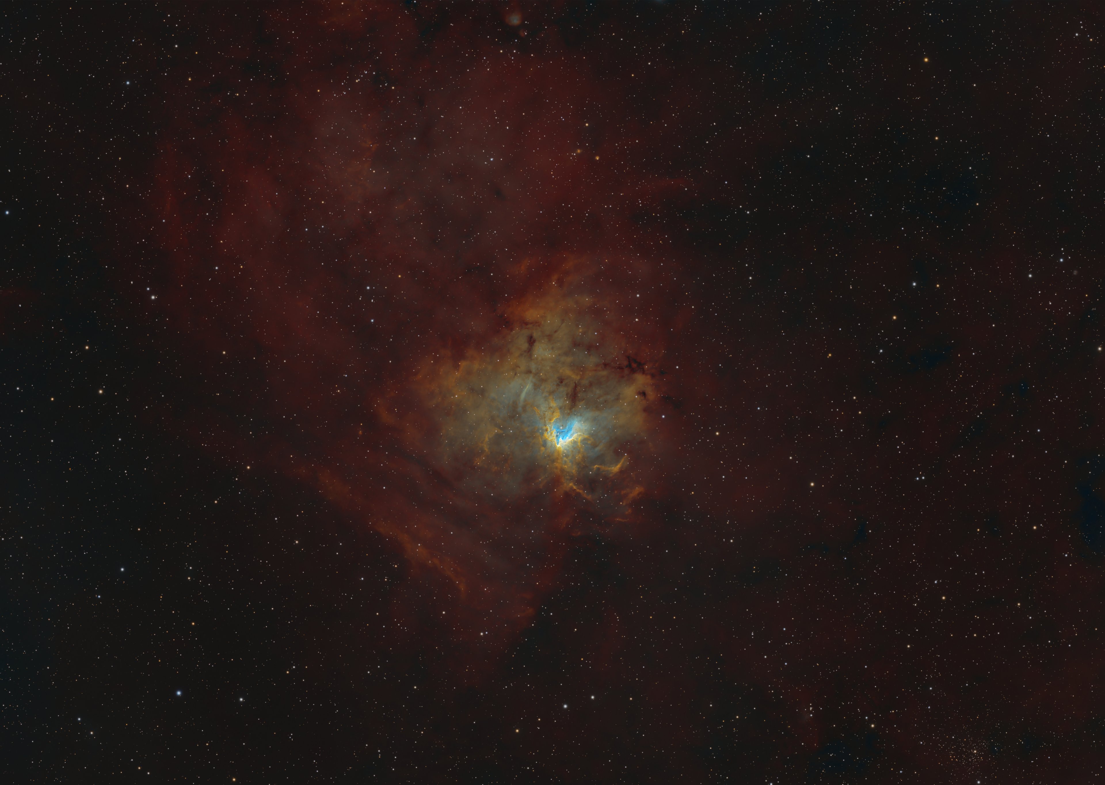 NGC1491 - Fossil Footprint Nebel (Foraxx Palette)