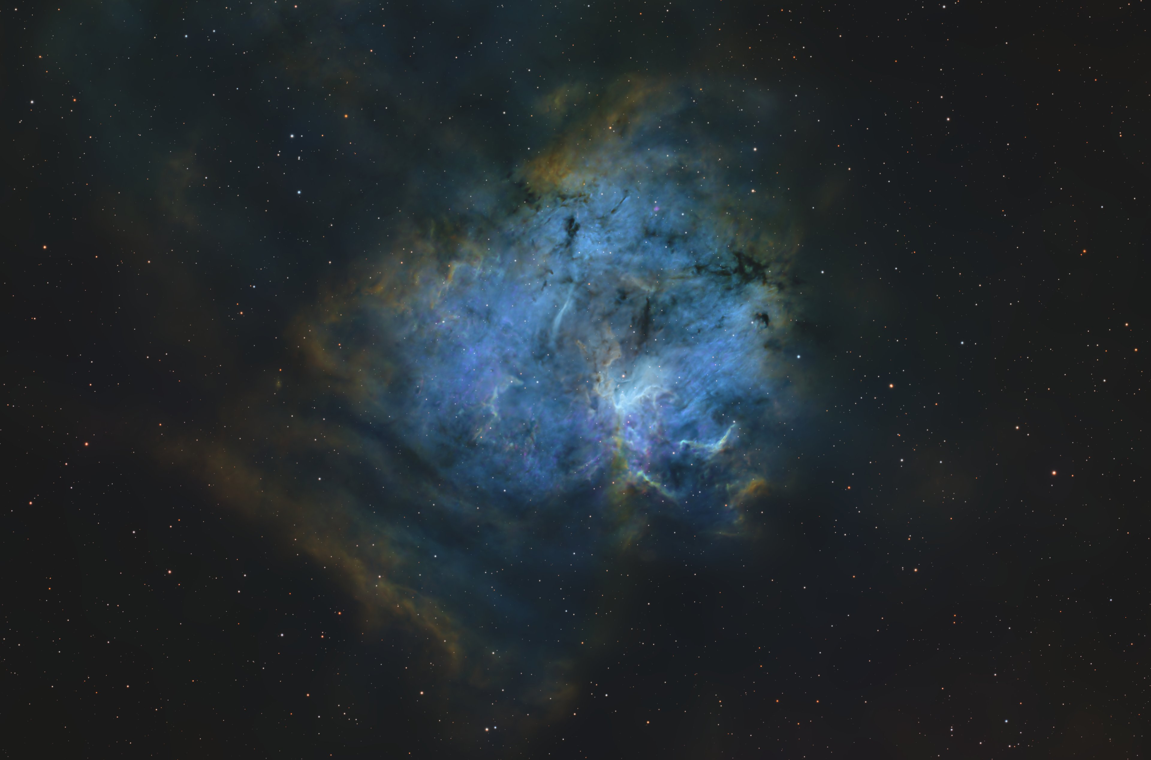 NGC1491 - Fossil Footprint Nebel in SHO