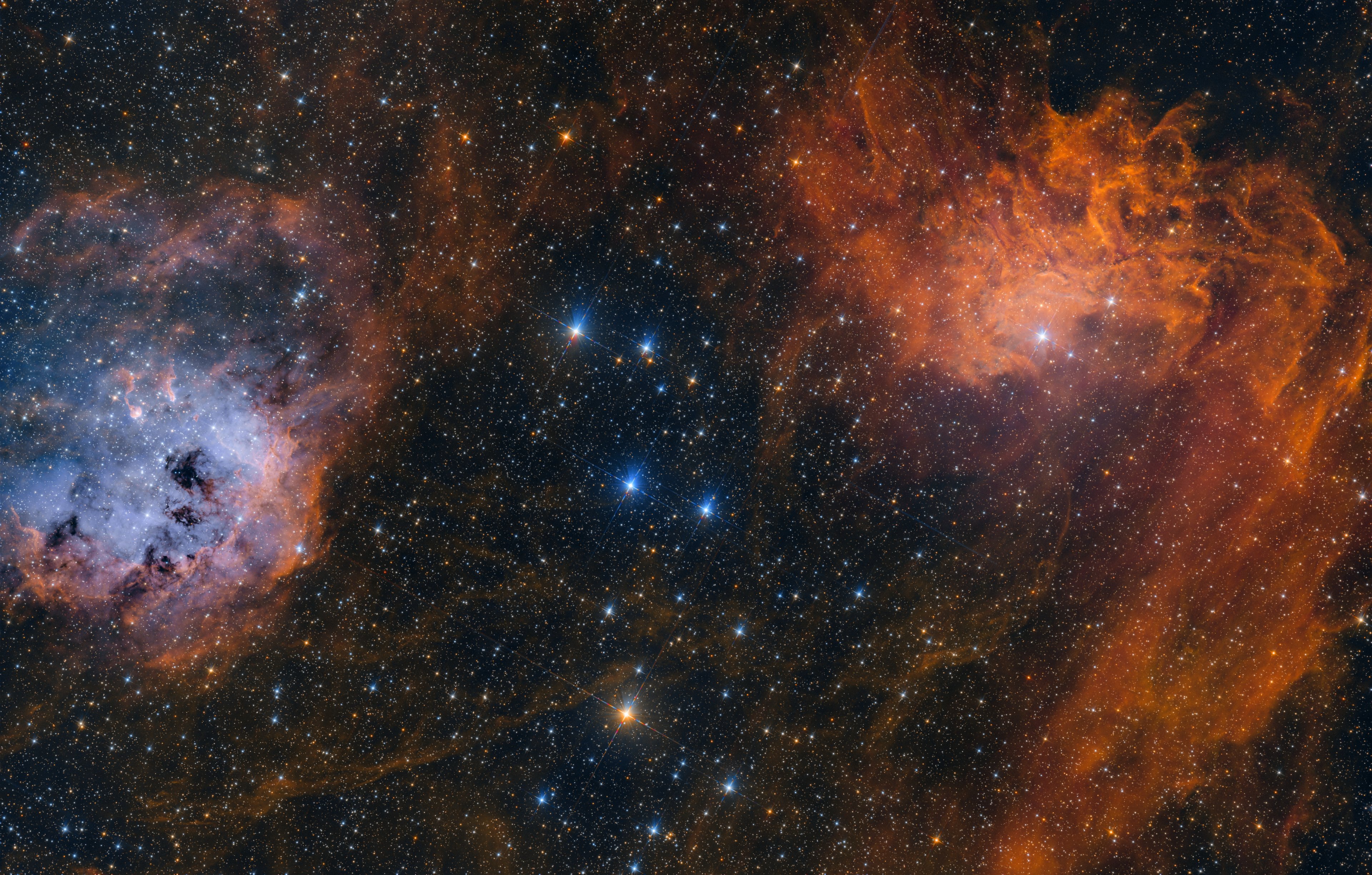 NGC1893, IC410 & IC405