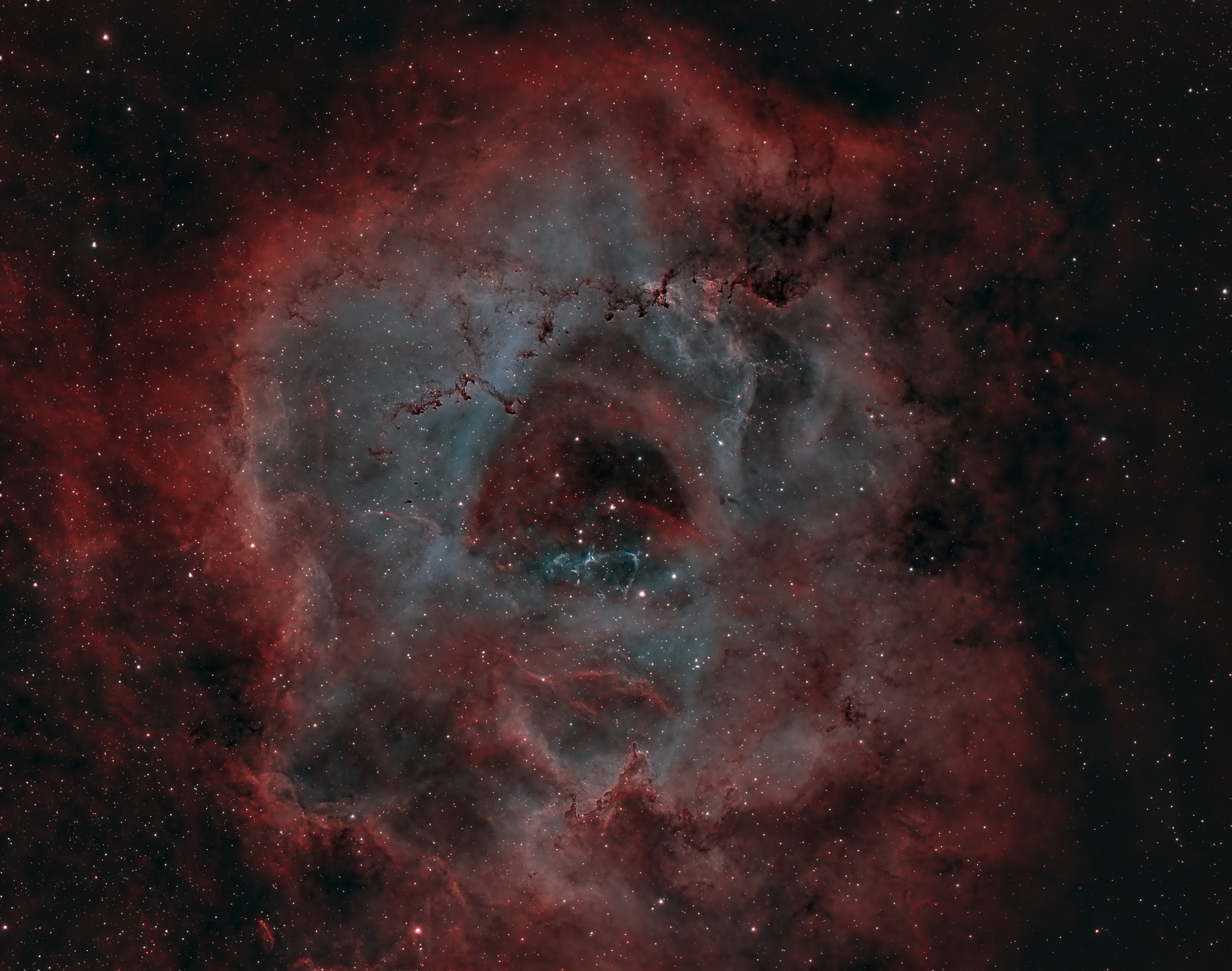 NGC2244 - Rosetten-Nebel in HOO