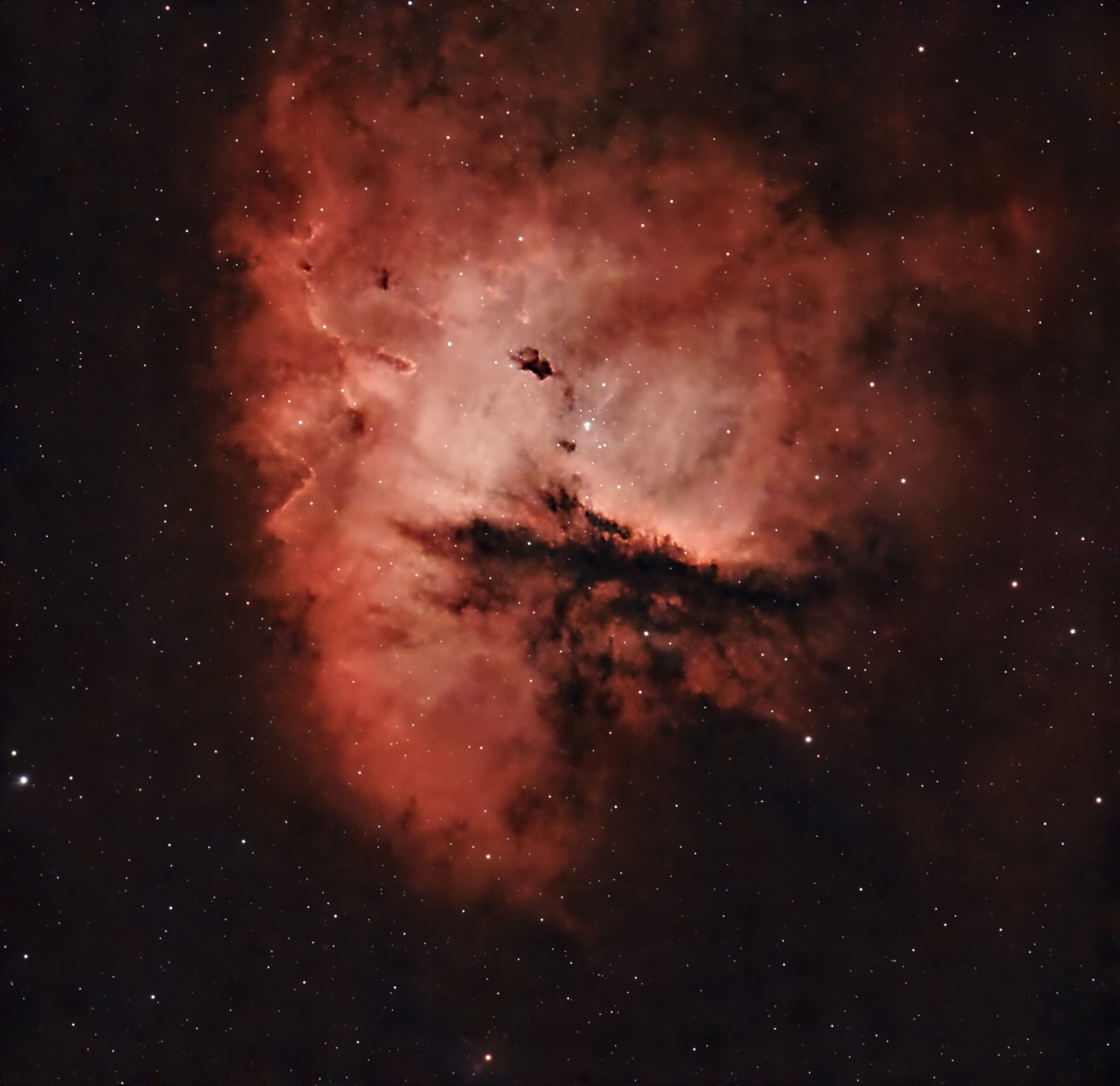 NGC281 mit 10“ Dobson & L-eNhance