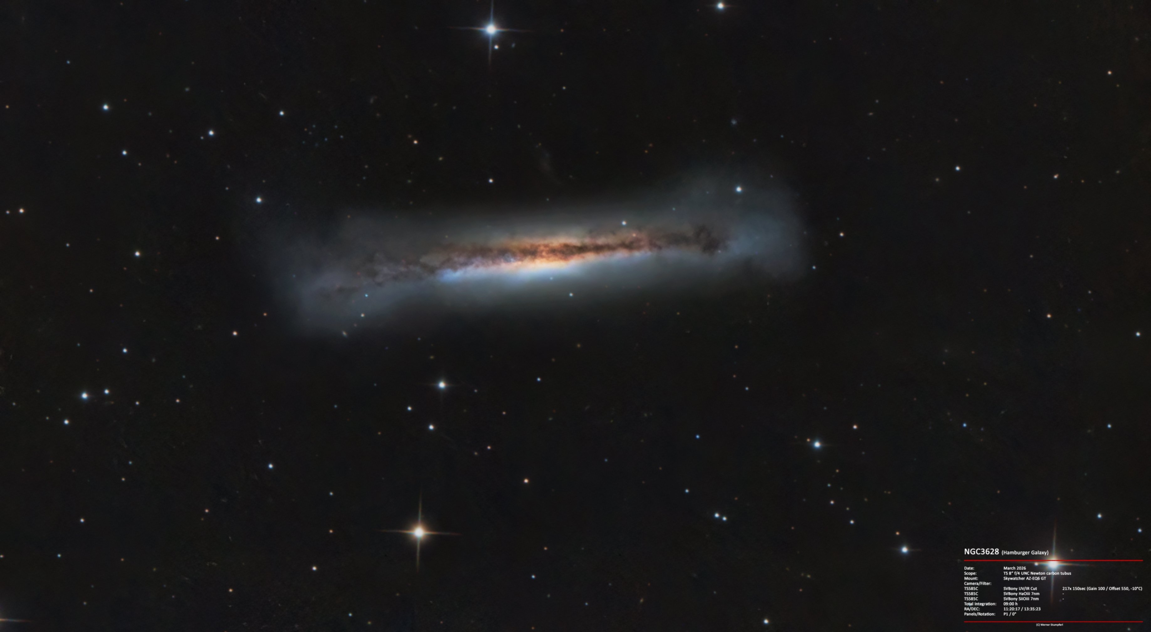 NGC3628 - the Hamburger