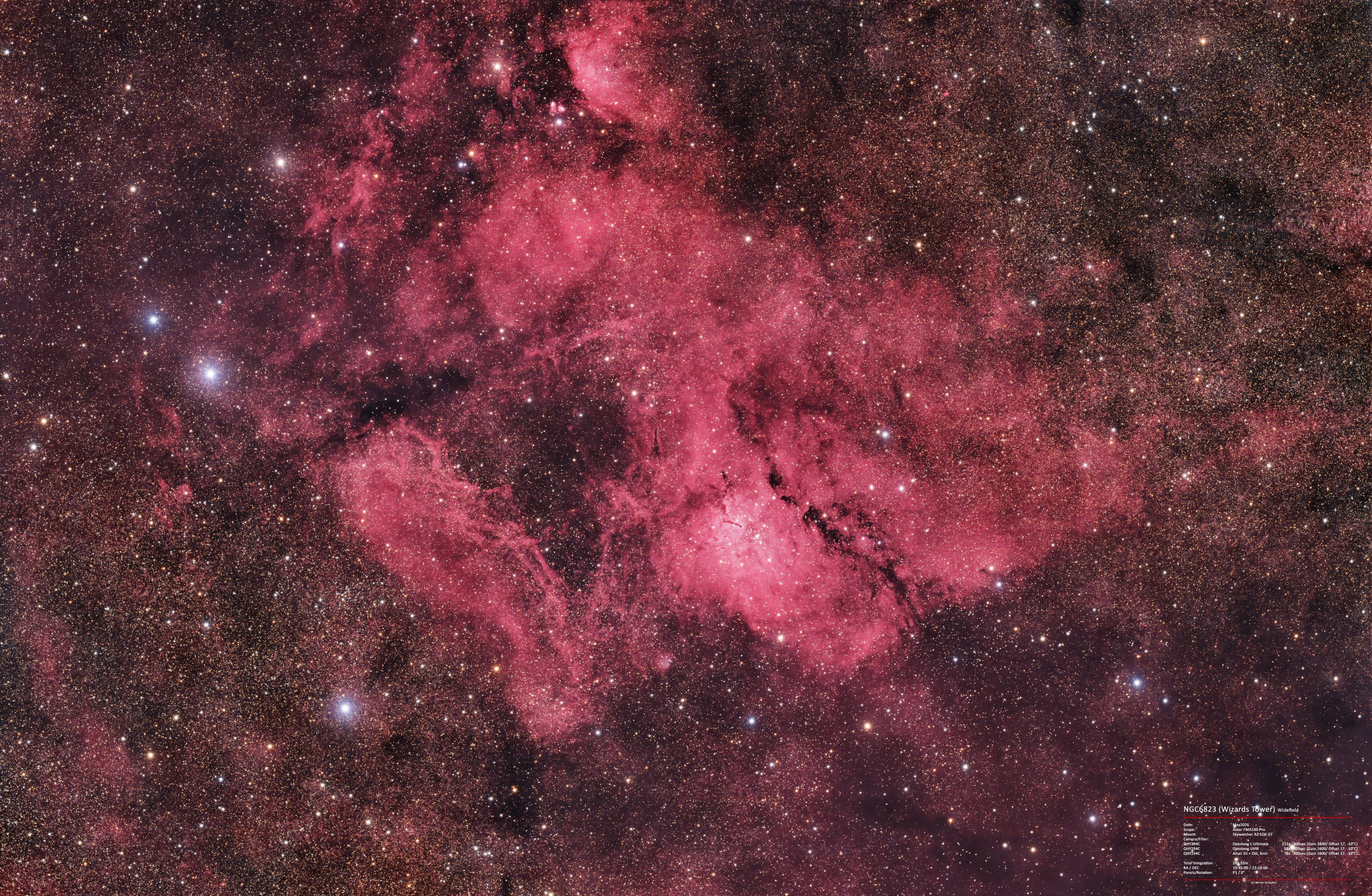 NGC6823 Wizards Tower in Widefield