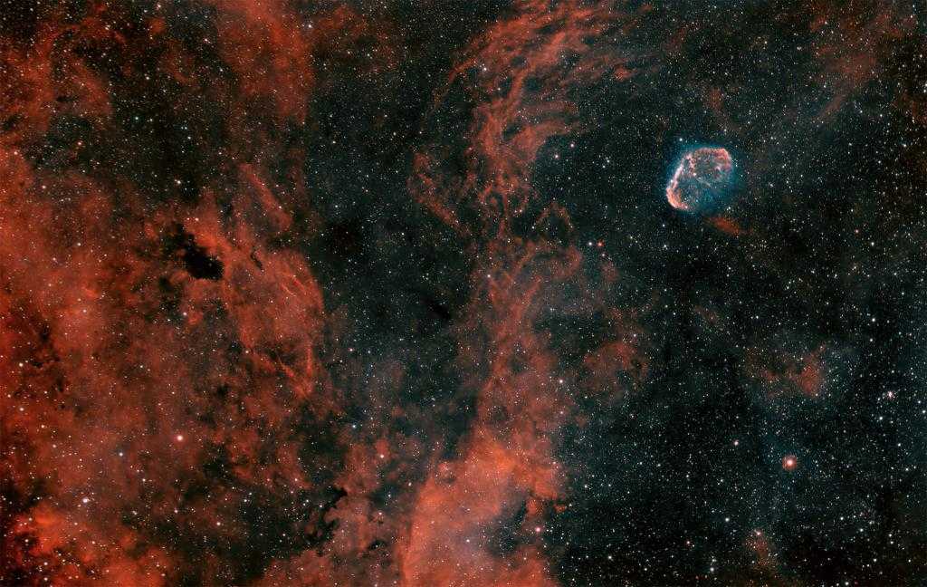NGC6888 Widefield ha + oIII