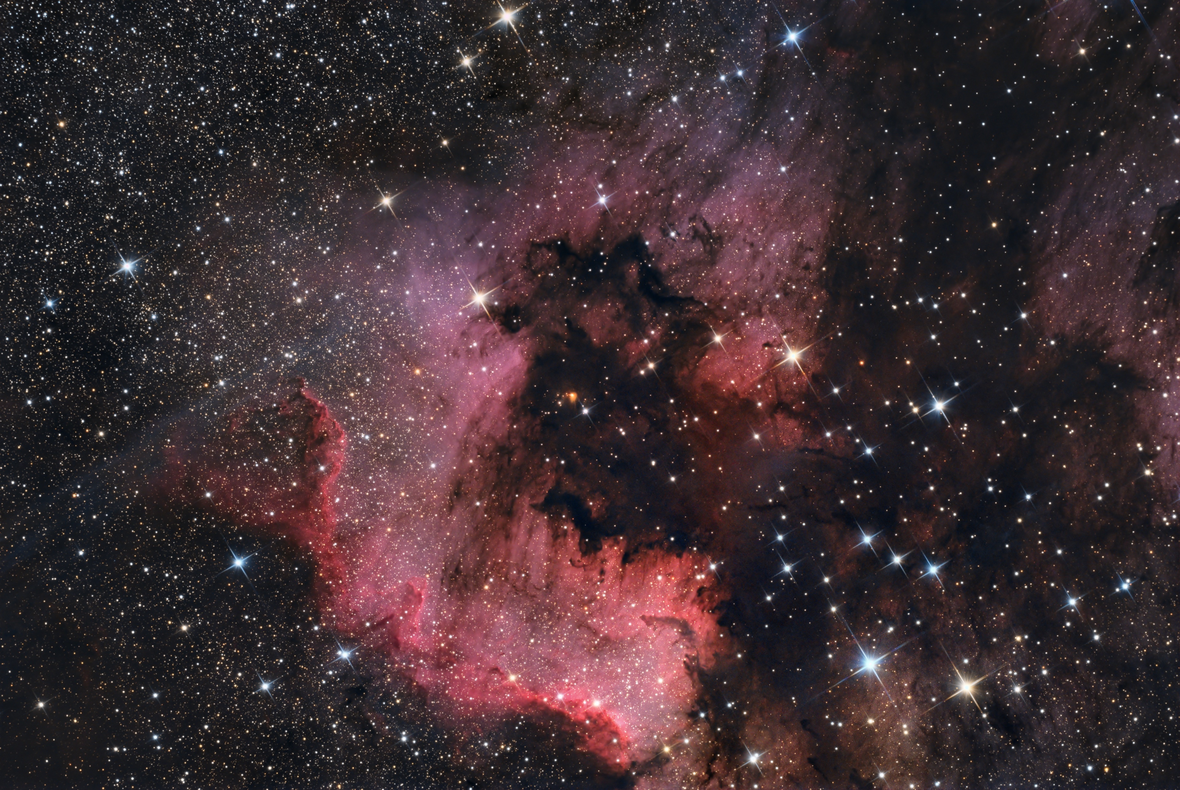NGC7000, Region: The Great Wall
