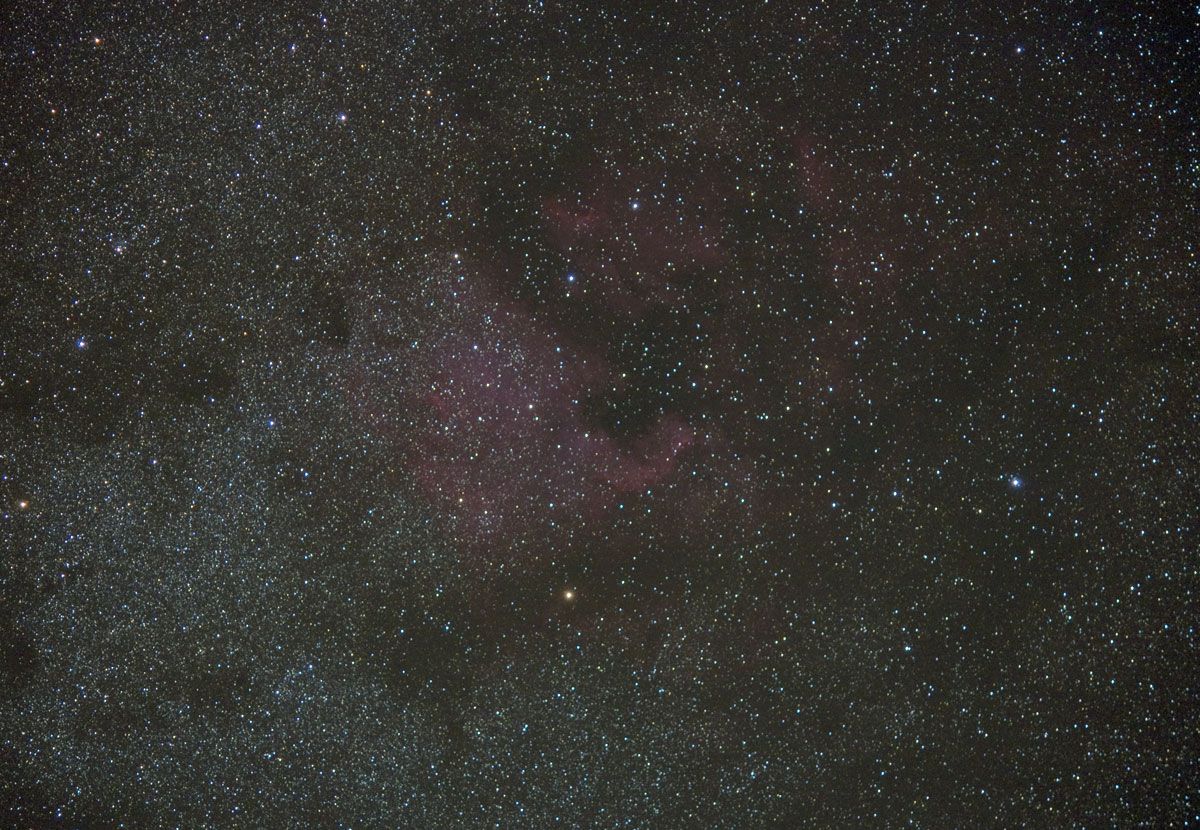 NGC7000 Übersicht bei 135mm