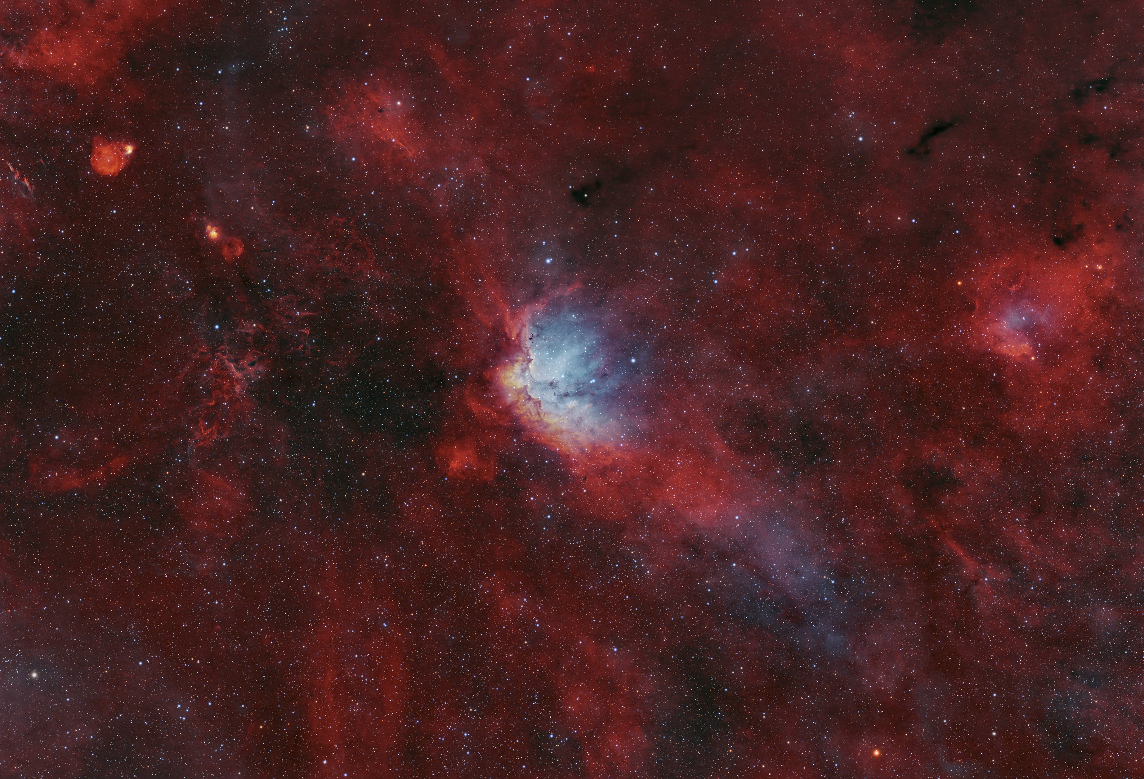 NGC7380 - Wizard Nebel und Umgebung