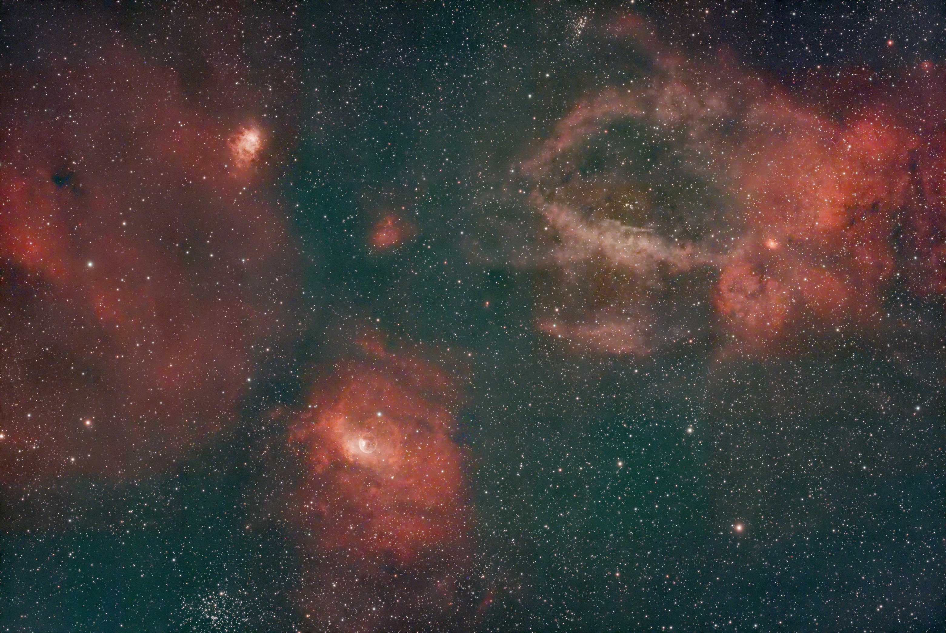 NGC7635 6x300 Sekunden Aufnahme