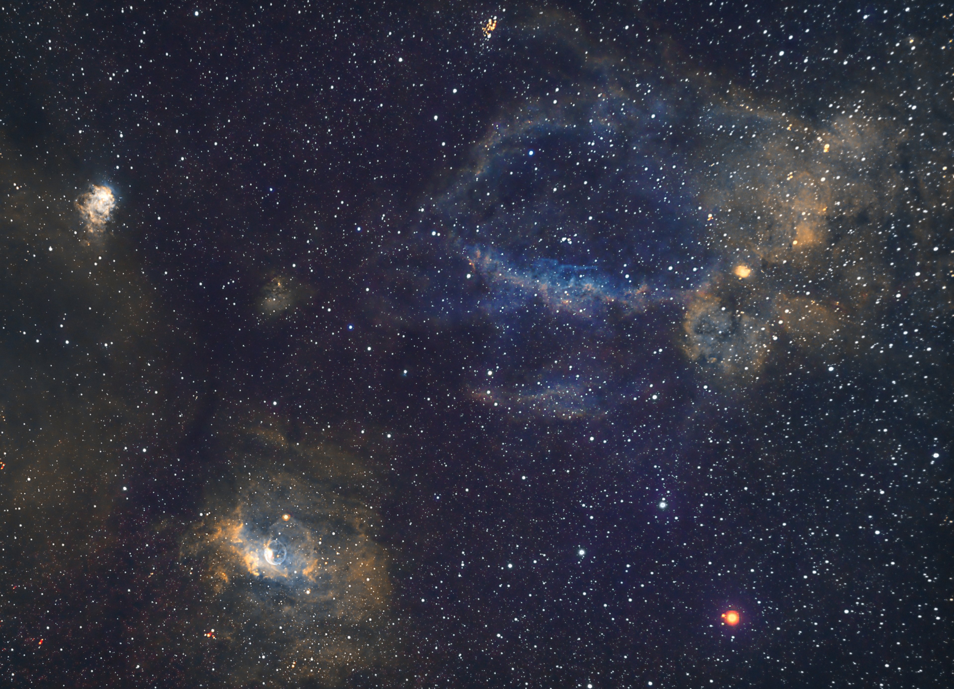 NGC7635-SHO-wide field