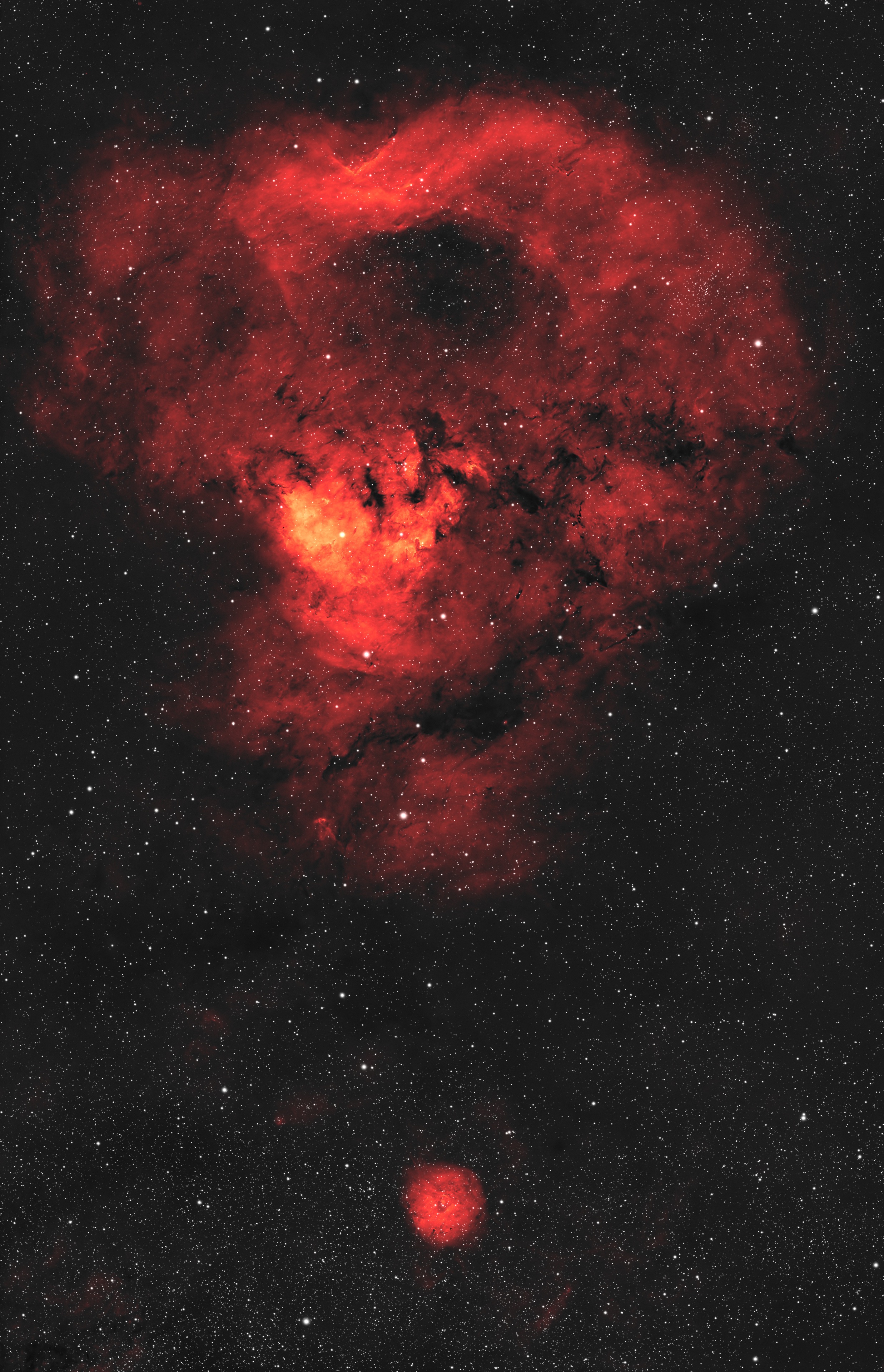 NGC7822 am 06.11.2025 (nur Ha eingefärbt)