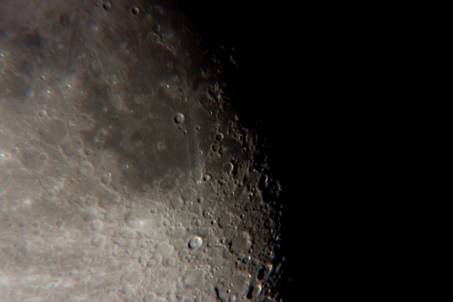 Noch ein Mond - Okularprojektion