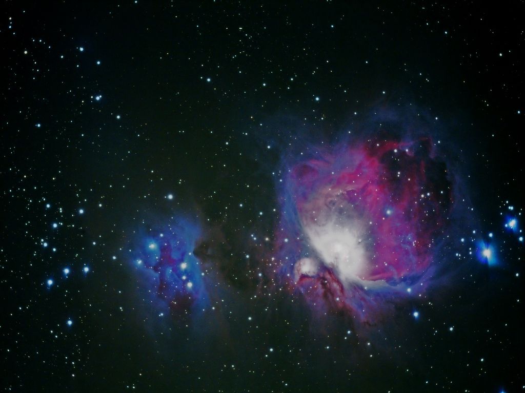 Noch mal fast das gleiche Bild M42 mit NGC 1977