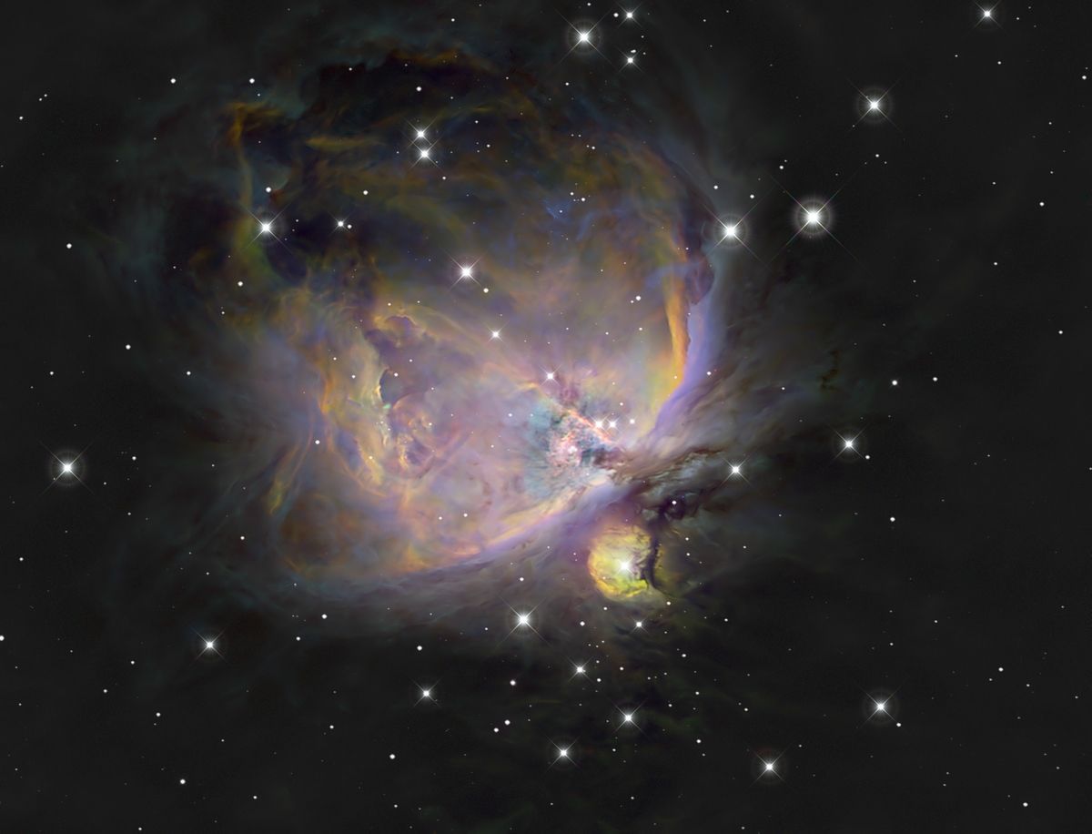 Orion-Nebel bei Vollmond