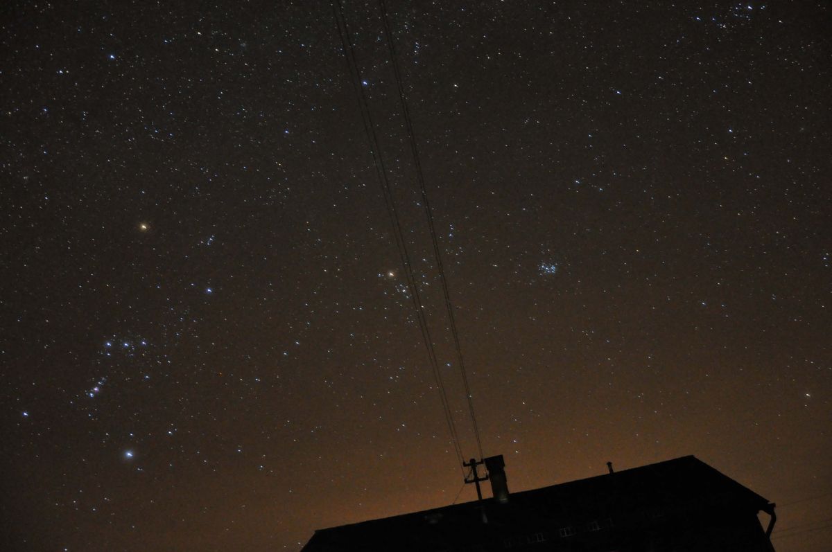 Orion, Stiet und Plejaden