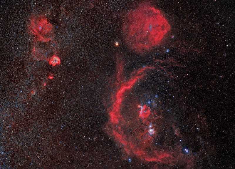 Orion, The Hunter Constellation UNREAListic Ha+RGB