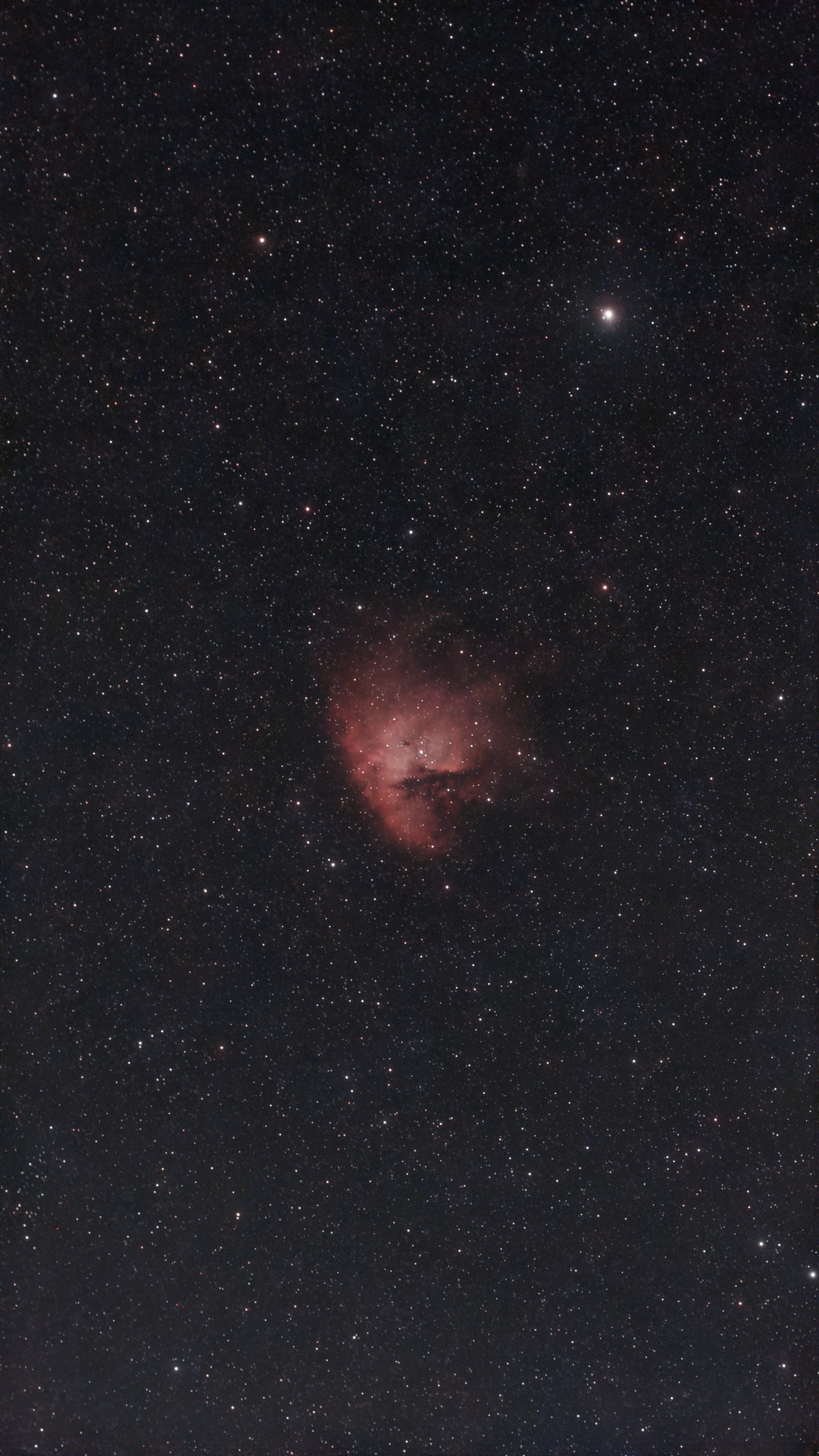 Pacman Nebel mit Seestar s30 pro