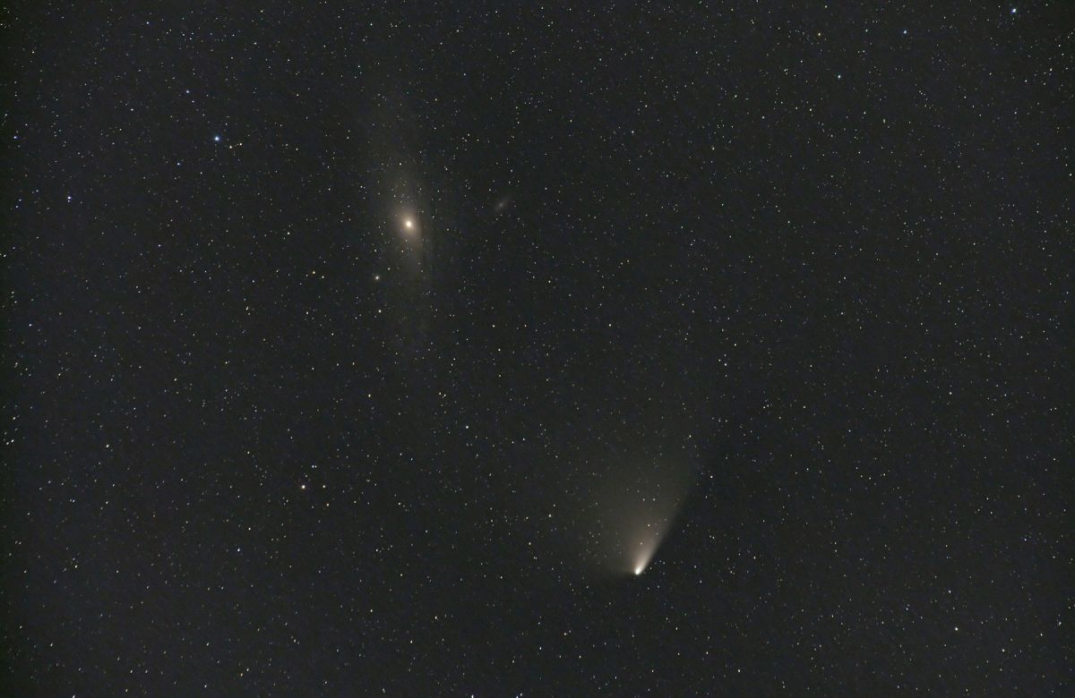 Panstarrs bei M31 gestern