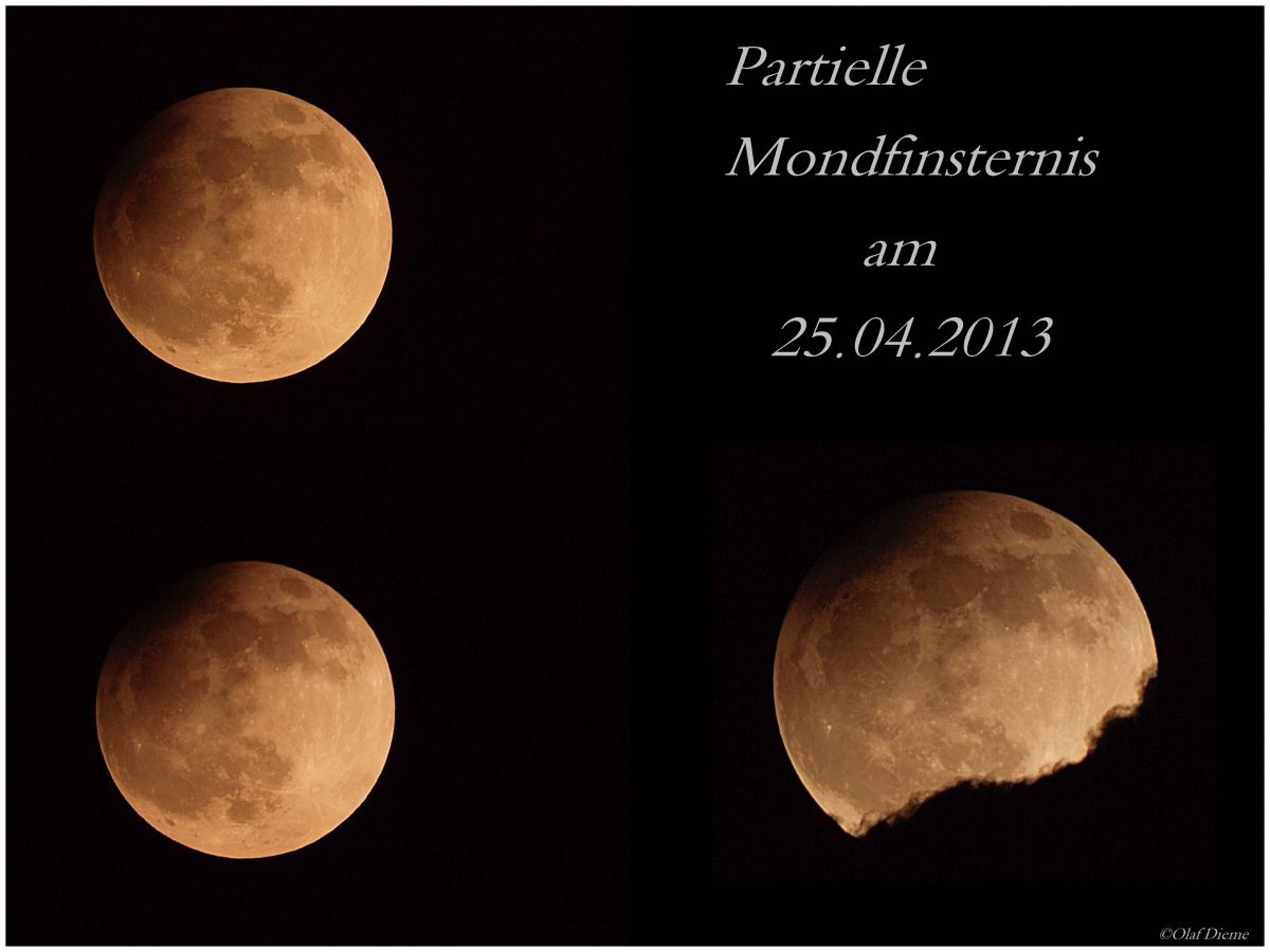 Partielle Mondfinsternis am 25.04.2013